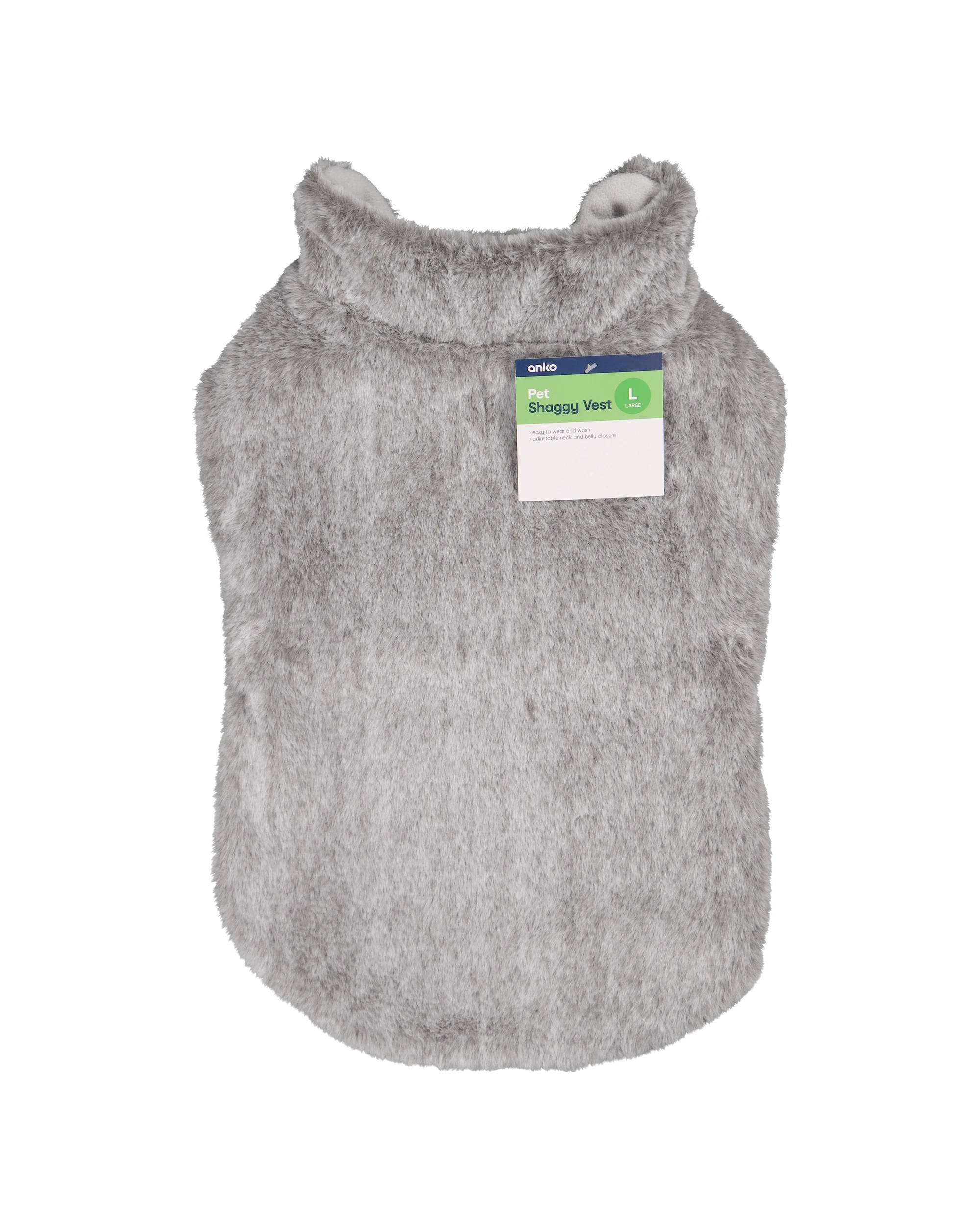 9 Pet Shaggy Vest - Large, 9 of 9