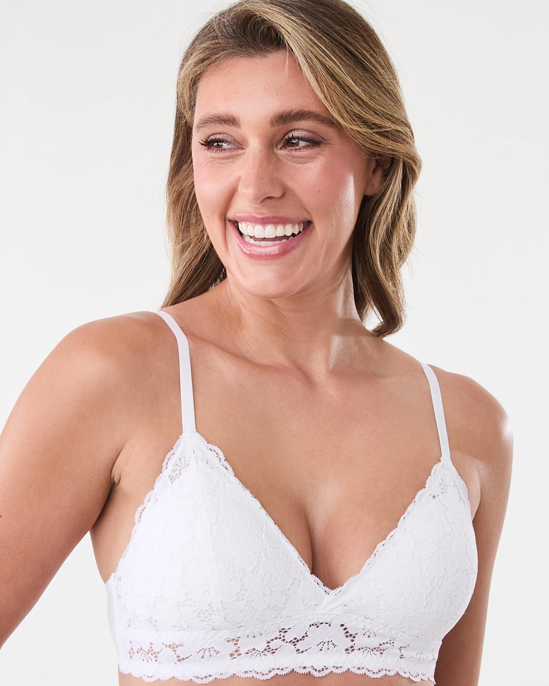 4 Wirefree Lace Bralette Off White, 4 of 7