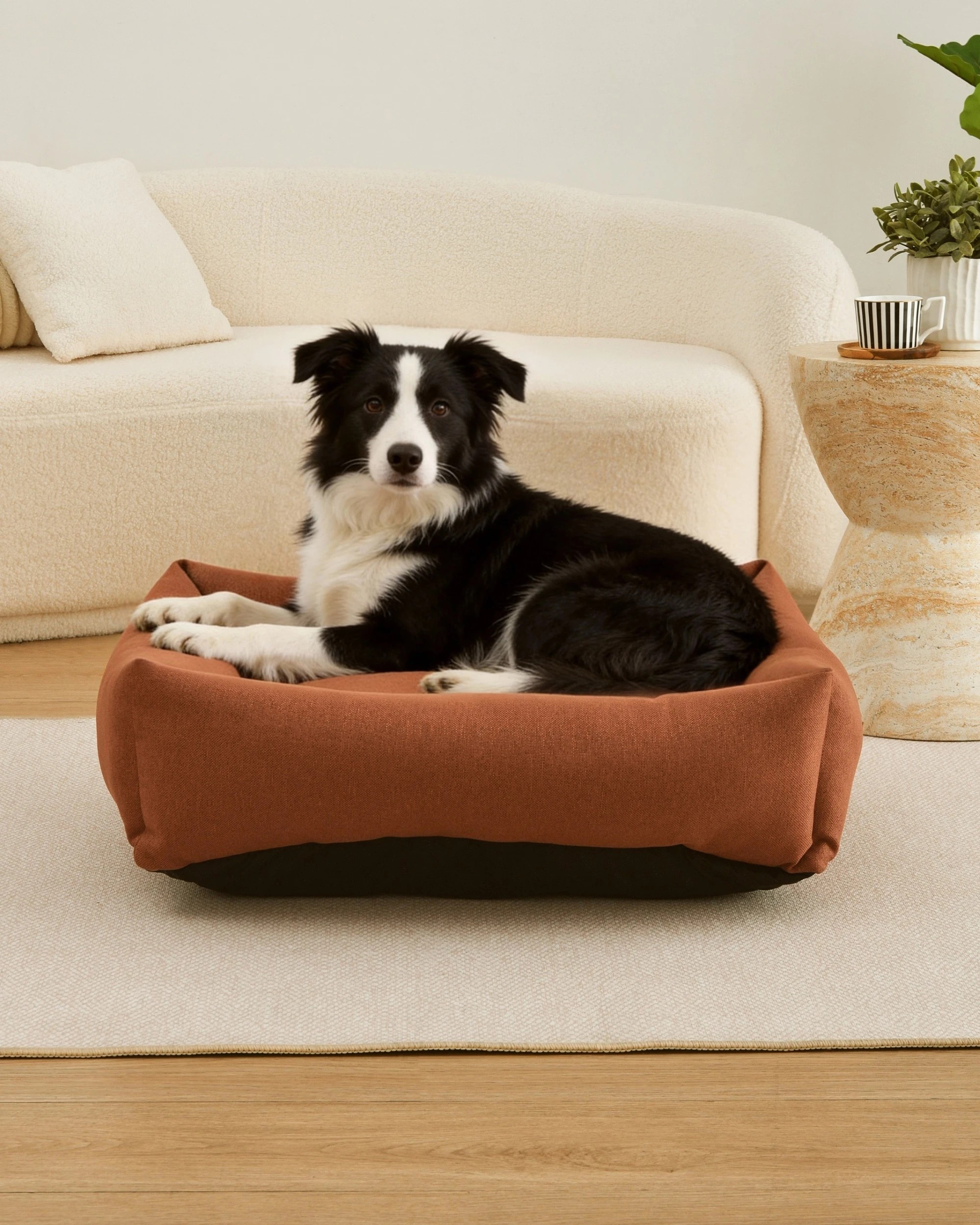 8 Charlie's Brooksy Woven Dog Bed Medium - Rust, 8 of 10