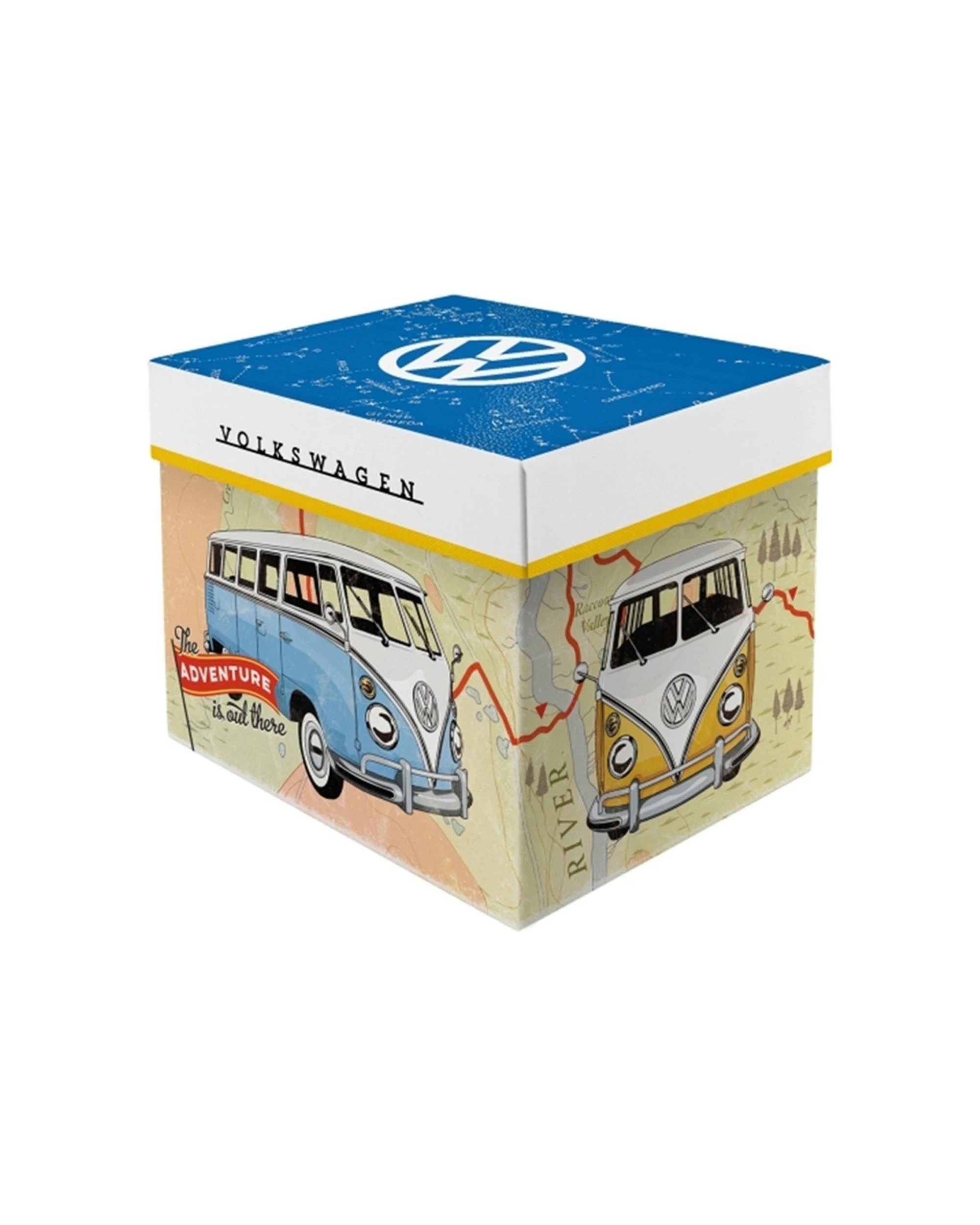 4 Nostalgic-Art 4PK Ceramic Mug 330ml Retro Design - Gift Box Combo Kombi Lets Get Away - White, 4 of 5