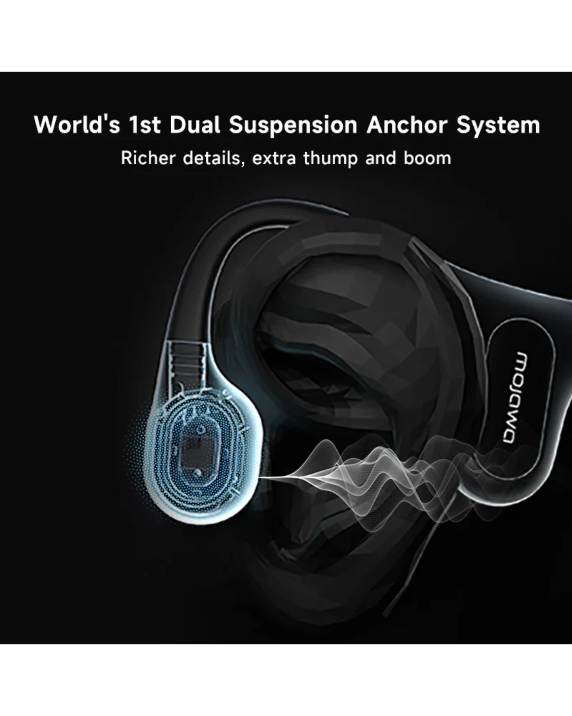 3 Mojawa Run Plus Bone Conduction Waterproof Sports Headphones - Grey, 3 of 5