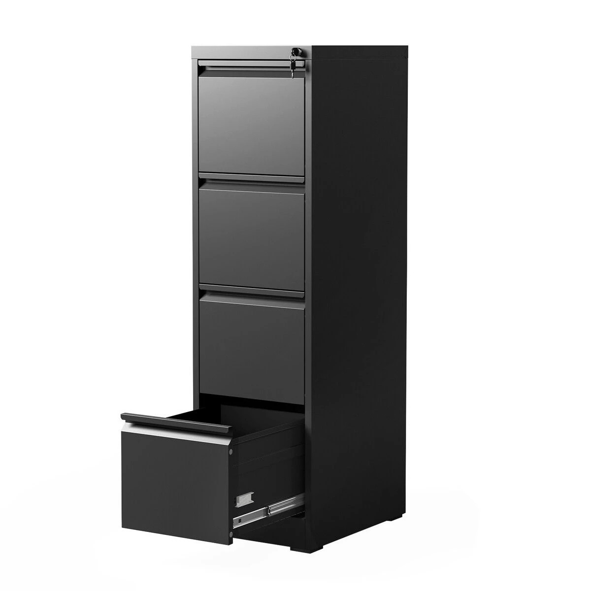 2 Ausway 4 Drawer File Cabinet Steel Filing Document Organiser Home Office Lockable Storage, 2 of 2