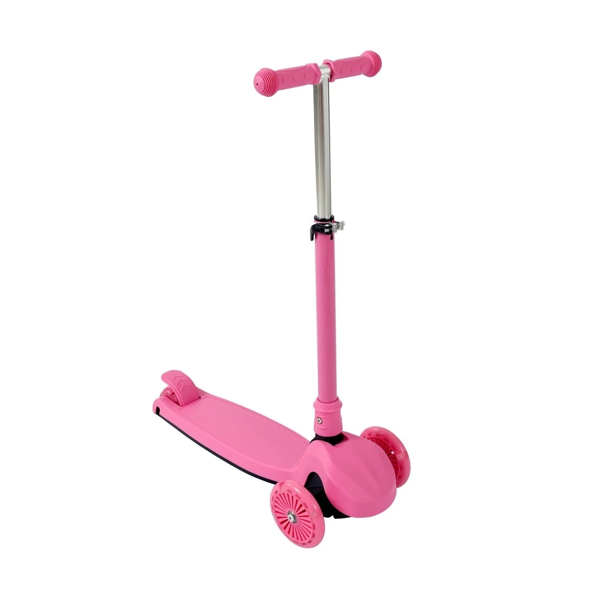 1 Light Up Wheel Tilt and Turn Scooter - Pink, 1 of 9