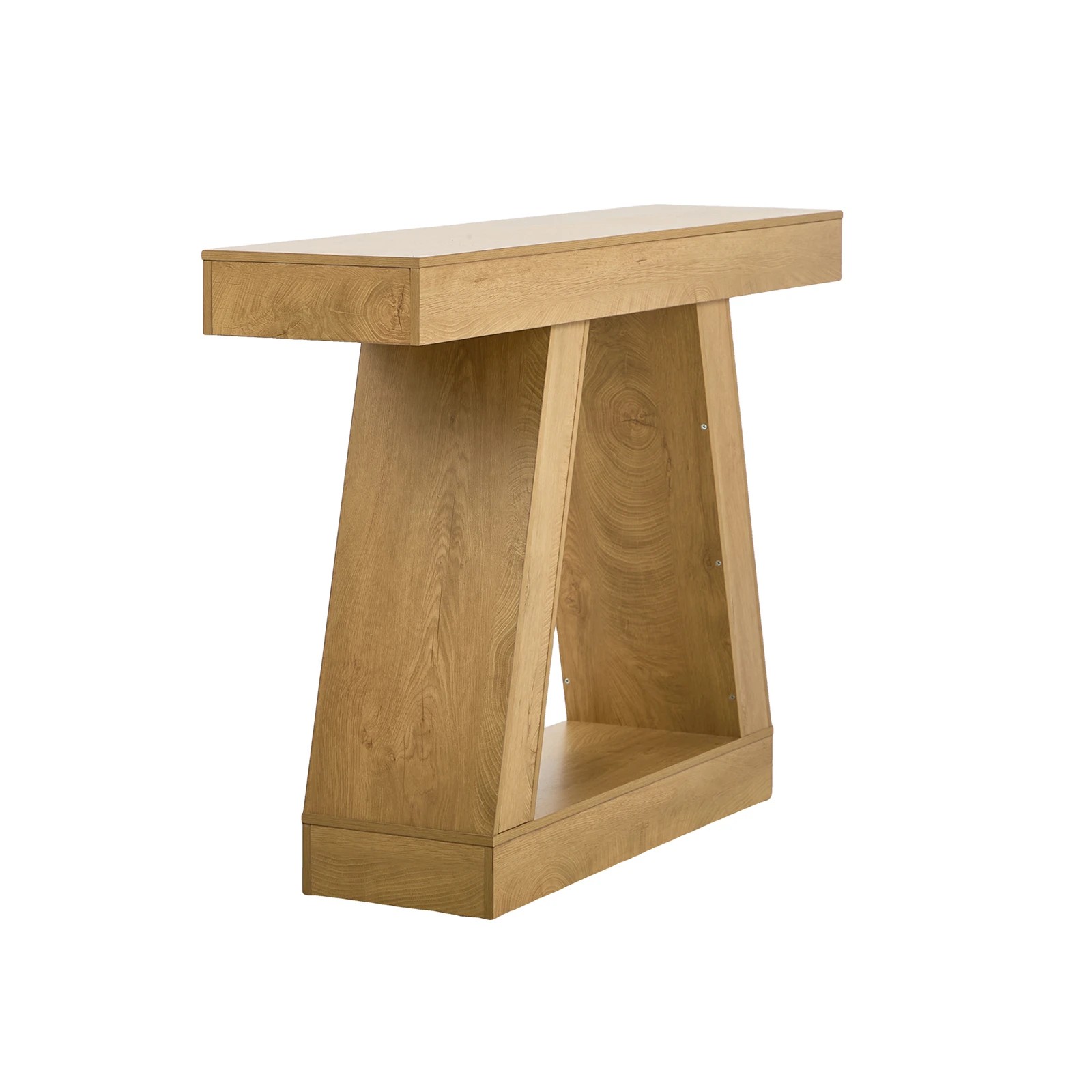 7 Oikiture Console Table Hallway Narrow Sofa Table Entryway Display Shelf - Natural, 7 of 7