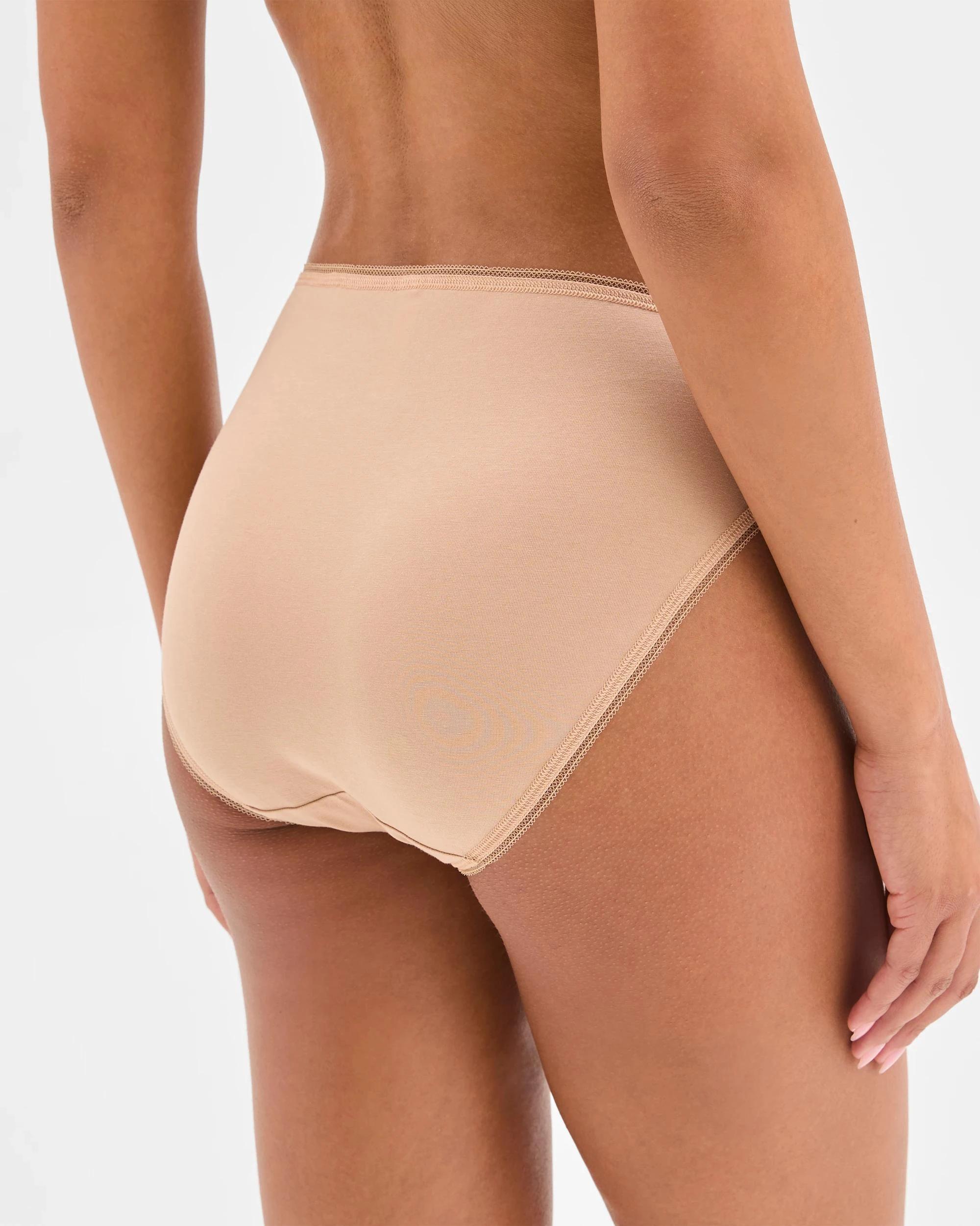 4 Target 5 Pack Cotton/Elastane High Cut Briefs LATTE, 4 of 5