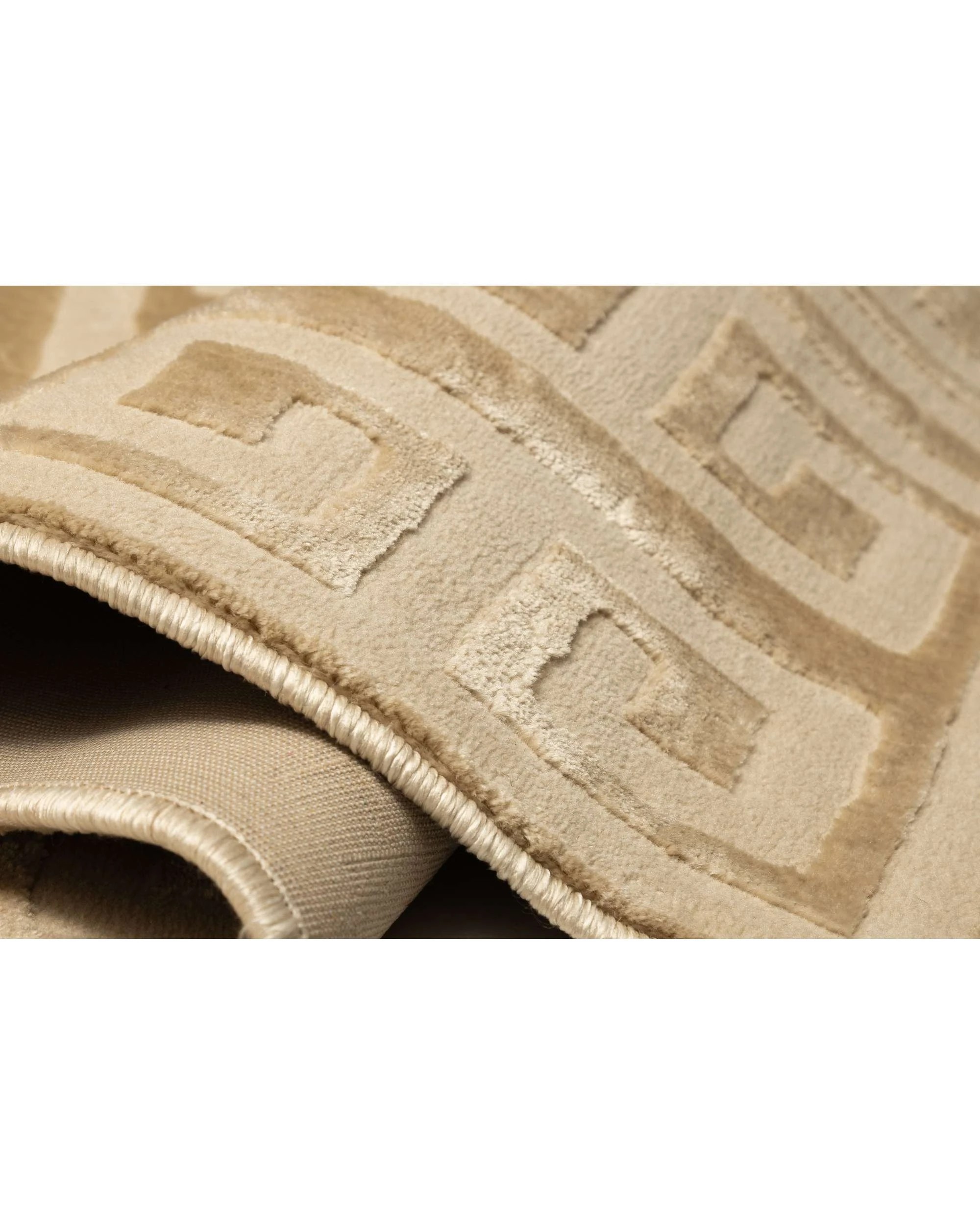 9 Loopsie Thetis Textured Geometric Washable Rug-230cm x 160cm - Beige, 9 of 9