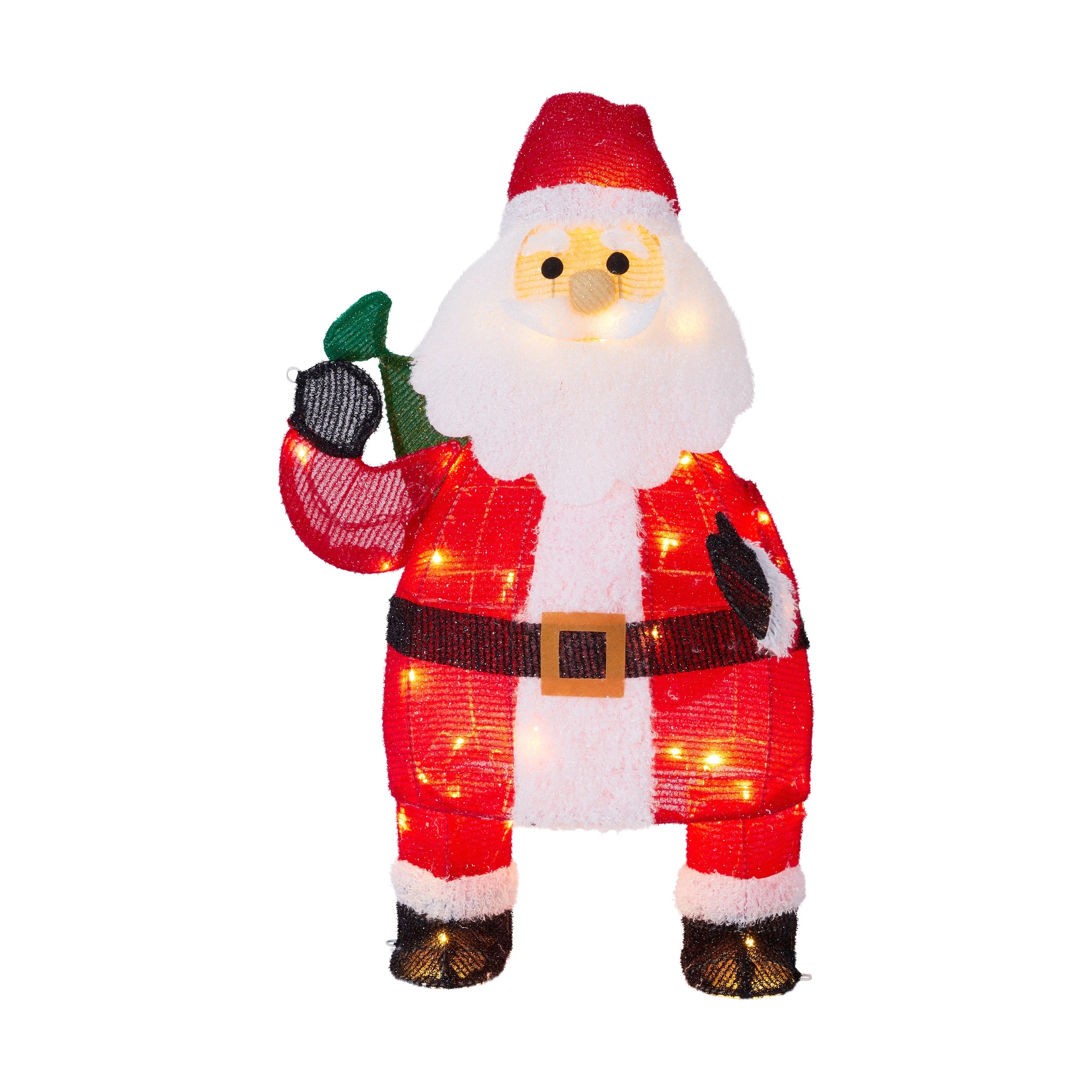 3 Low Voltage LED Light Up Santa, 3 of 9