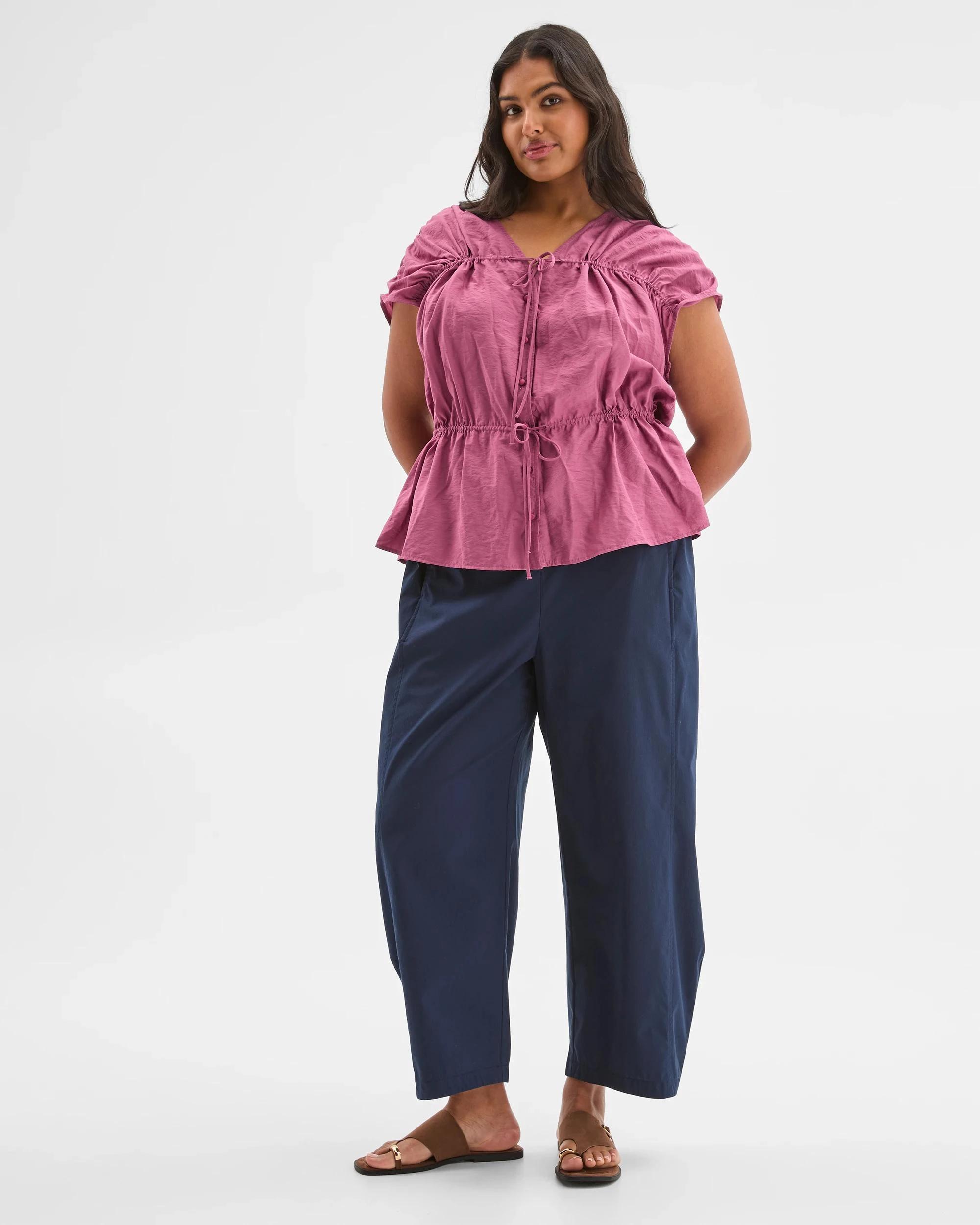 1 Target Plus Size Channel Tie Top DAMSON, 1 of 4