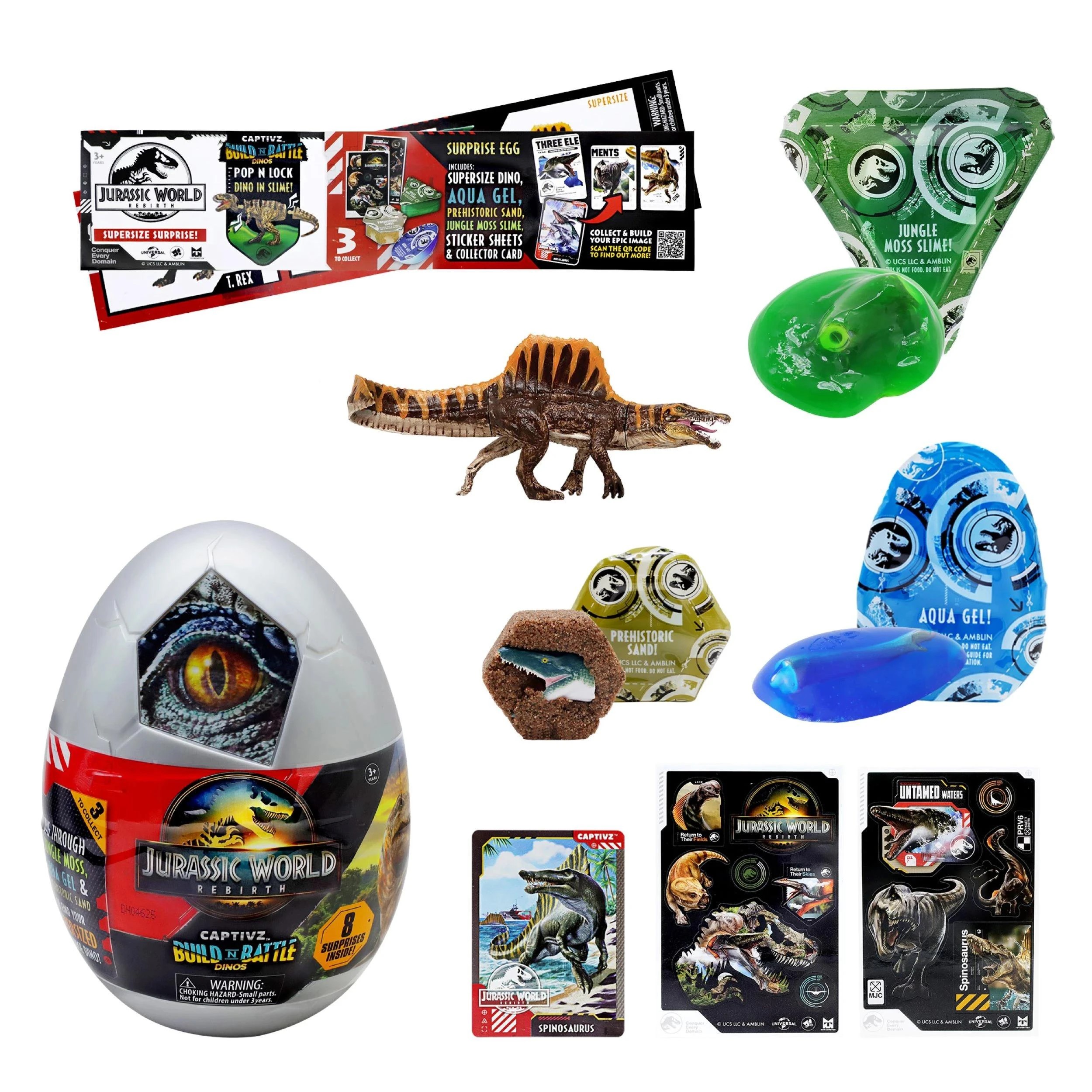 3 Jurassic World Rebirth Captivz Surprise Egg - Assorted - Multi, 3 of 3