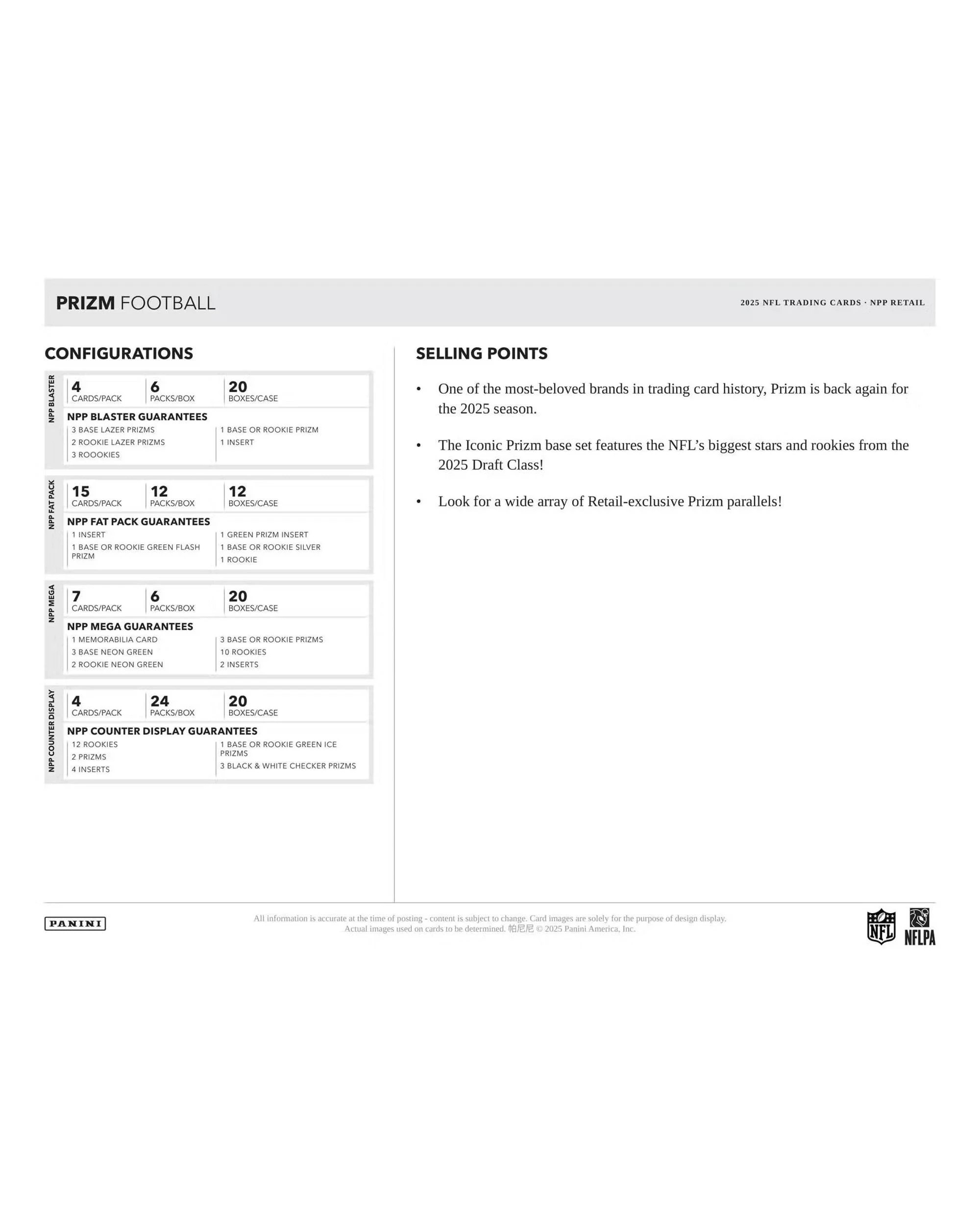 5 Panini NFL 2025 Prizm Football Fat Pack Booster, 5 of 5