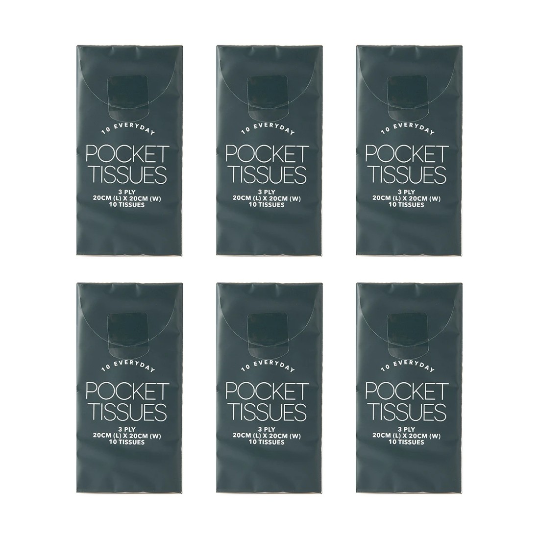 6 6 Pack Everyday Pocket Tissues, 6 of 6
