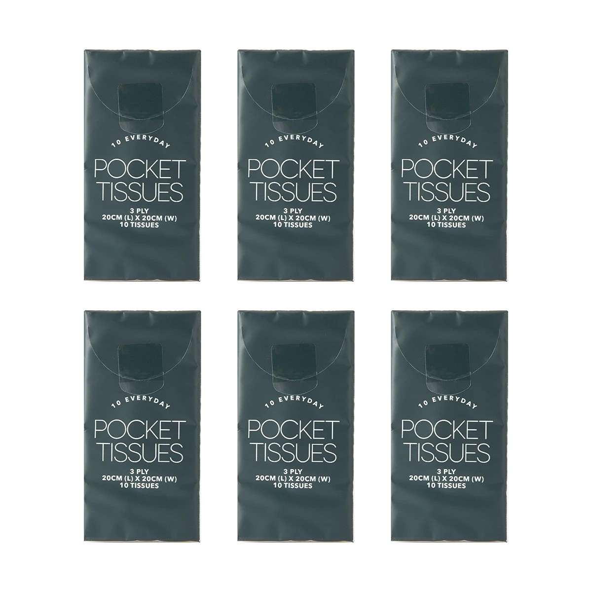 6 6 Pack Everyday Pocket Tissues, 6 of 6