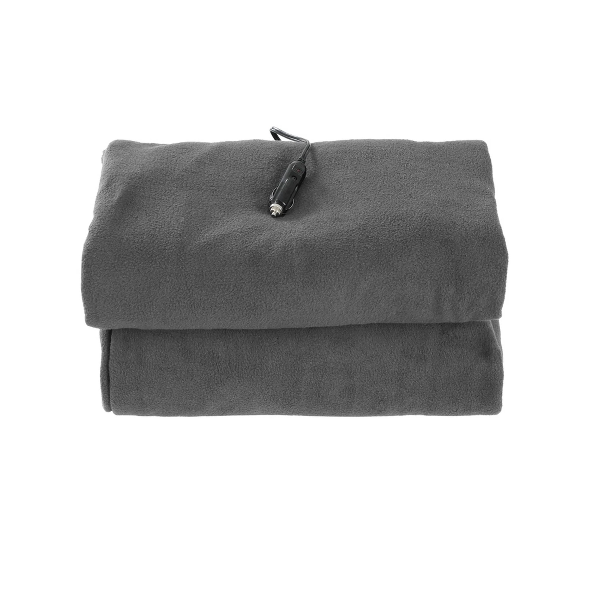 3 Giselle Electric Heated Blanket Car Throw Rug - Grey, 3 of 7