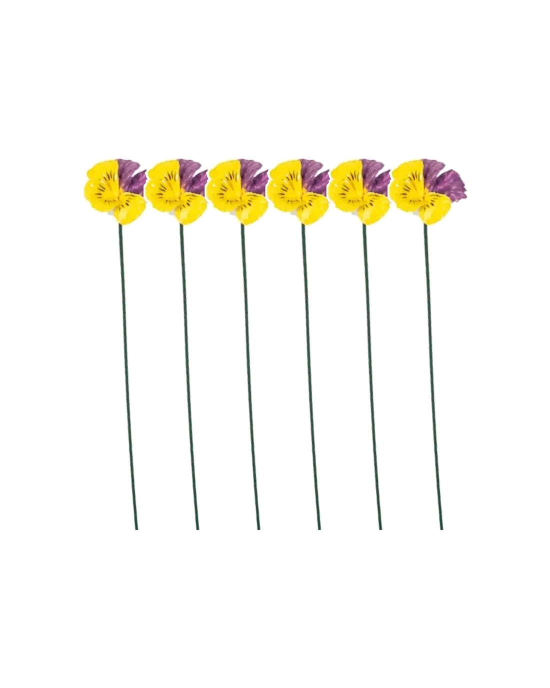 Alfresco 6PK Johnny Jump Ups Wild Pansy Stick Ceramic Garden Decor ...