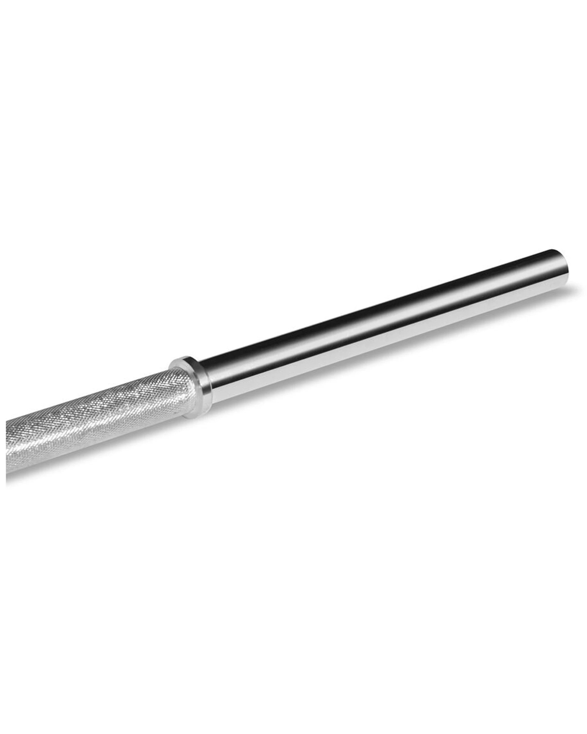 3 Bodyworx Chrome Plated Standard Bar And Collar V2 84in 28mm 100kg Capacity - Silver, 3 of 3