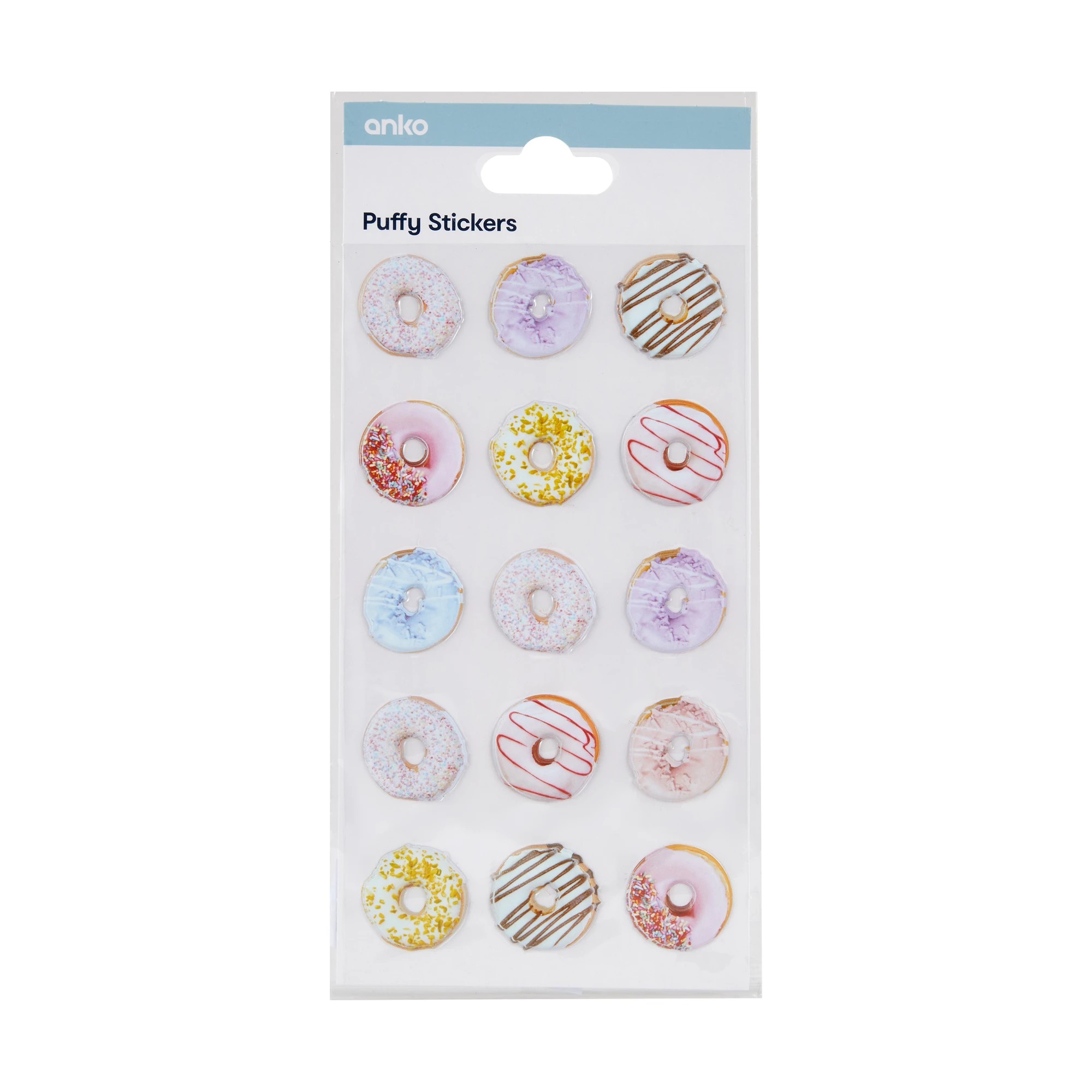 1 Puffy Stickers Sheet - Donut, 1 of 2