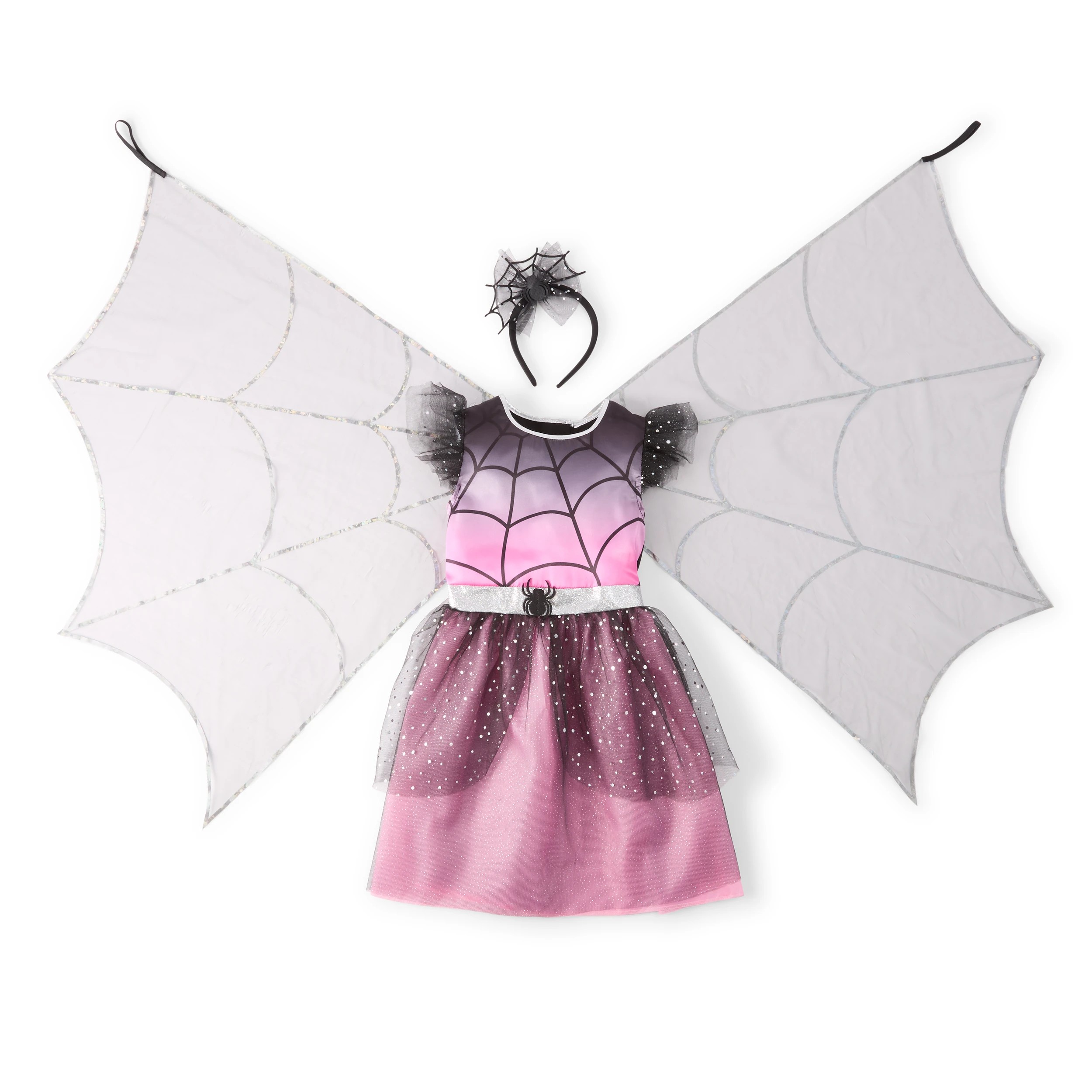 1 2 Piece Winged Spider Witch Costume - Ages 4-6, 1 of 2