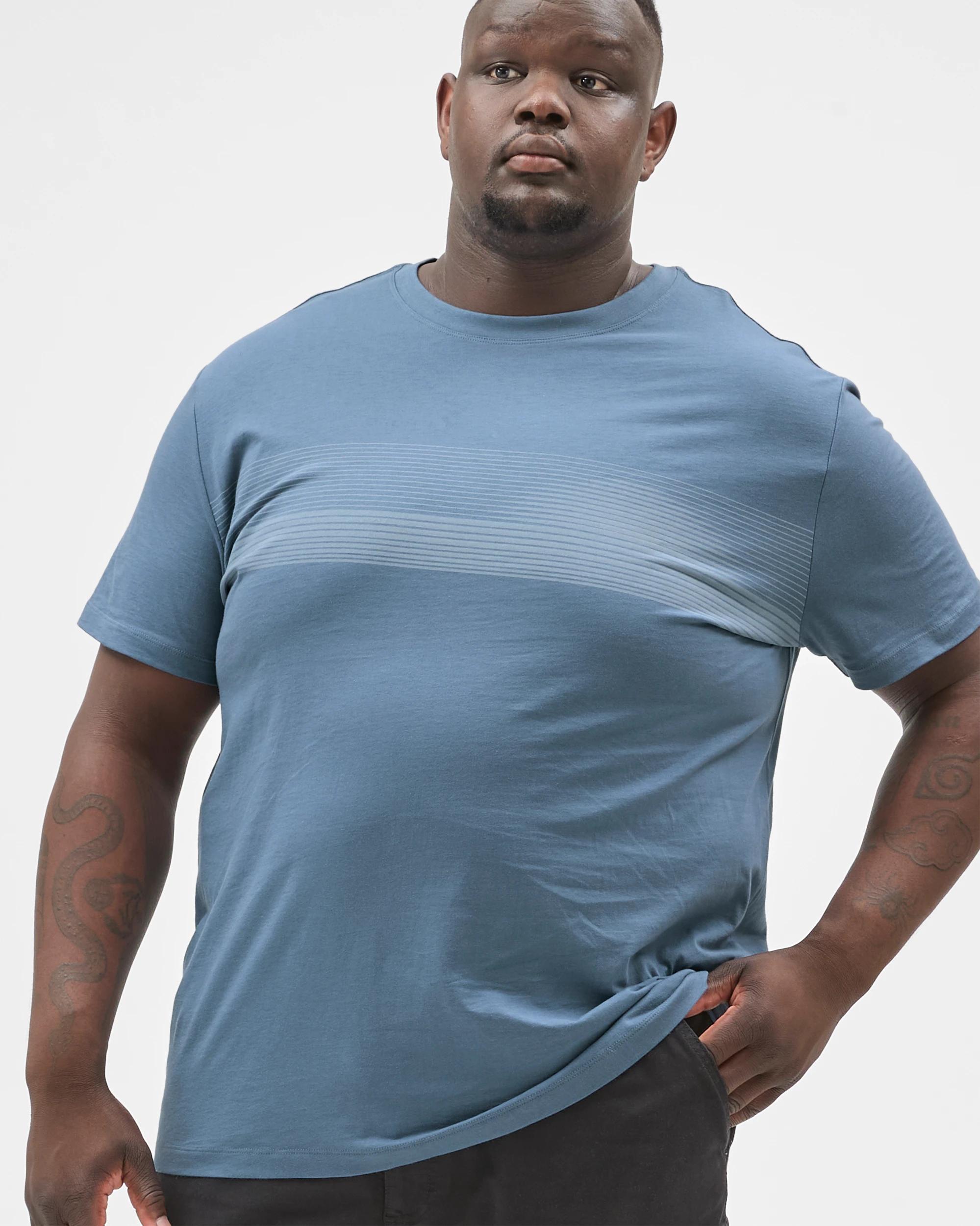 3 Target Man Plus Size Australian Cotton Graphic T-Shirt COPEN BLUE, 3 of 5