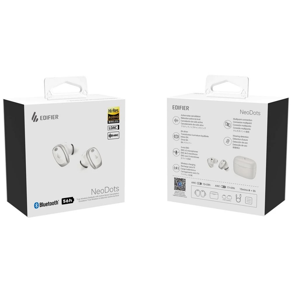 7 EDIFIER NeoDots Hi-Res TWS with ANC Sand White, 7 of 7