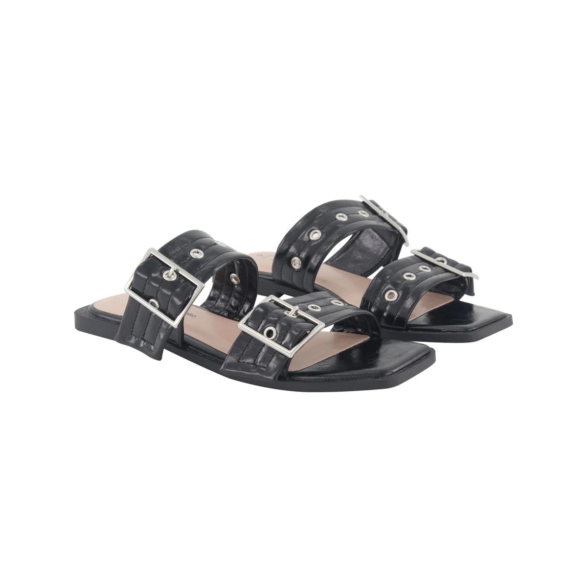 2 Double Buckle Slides BLACK, 2 of 3