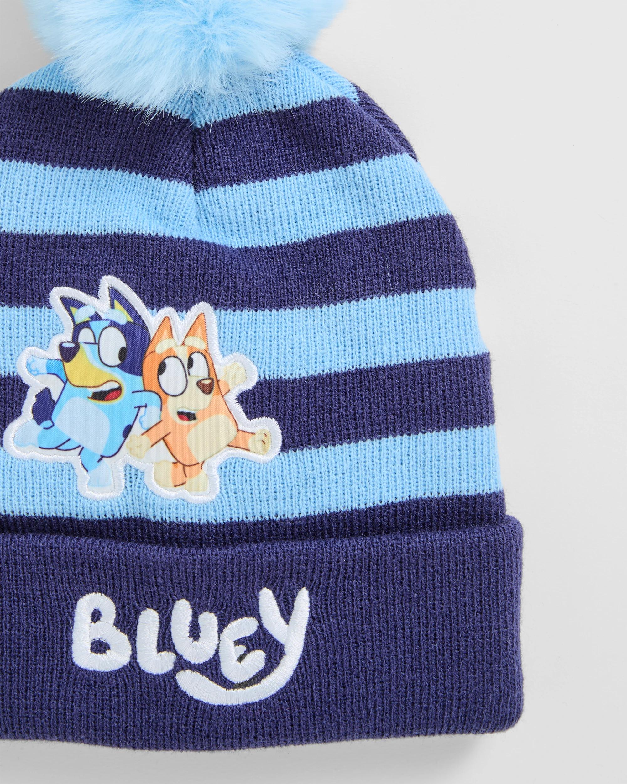 2 Bluey Stripe Beanie NAVY BLUE, 2 of 2