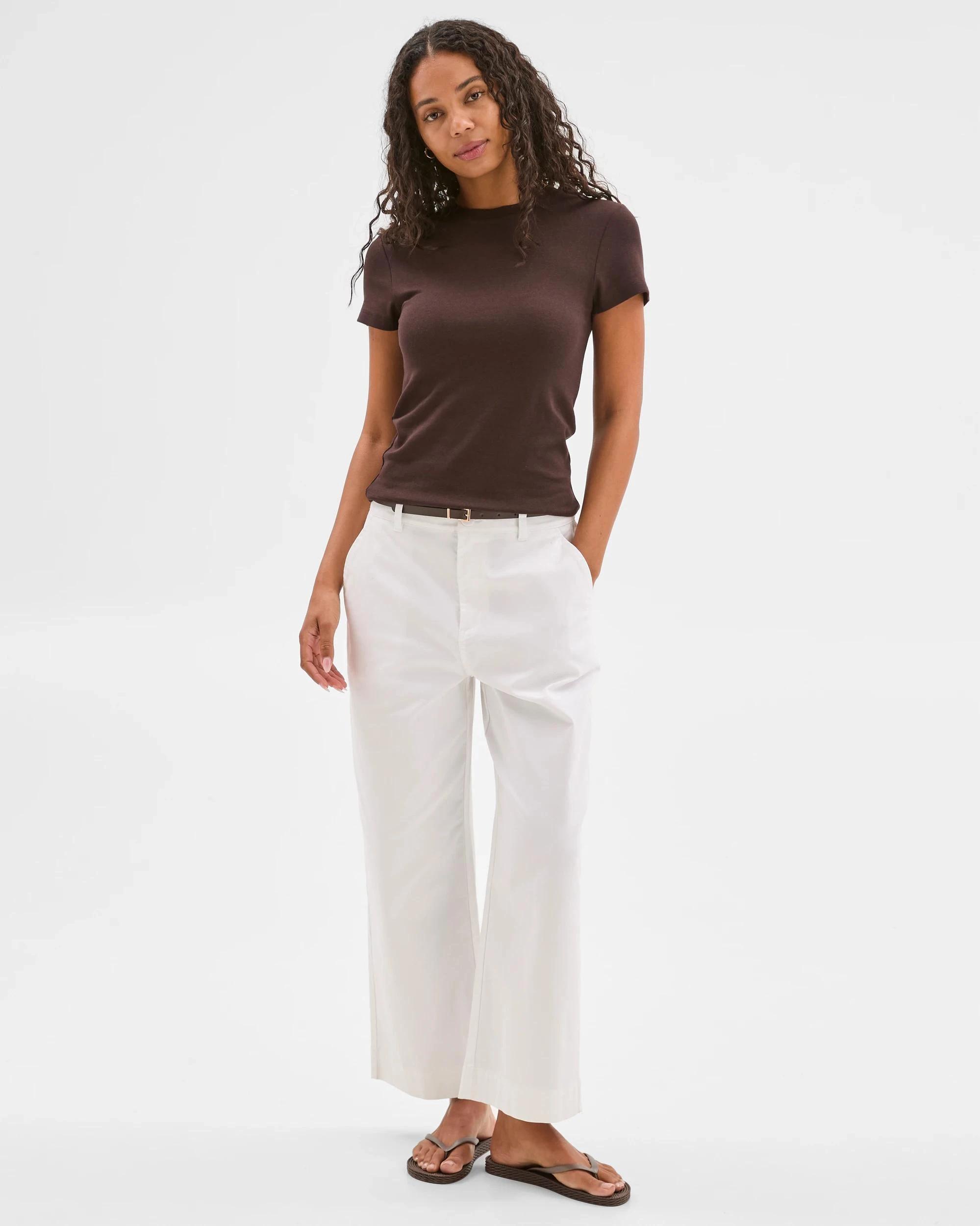 2 Target Australian Cotton Blend Stretch T-Shirt BRUNETTE, 2 of 6