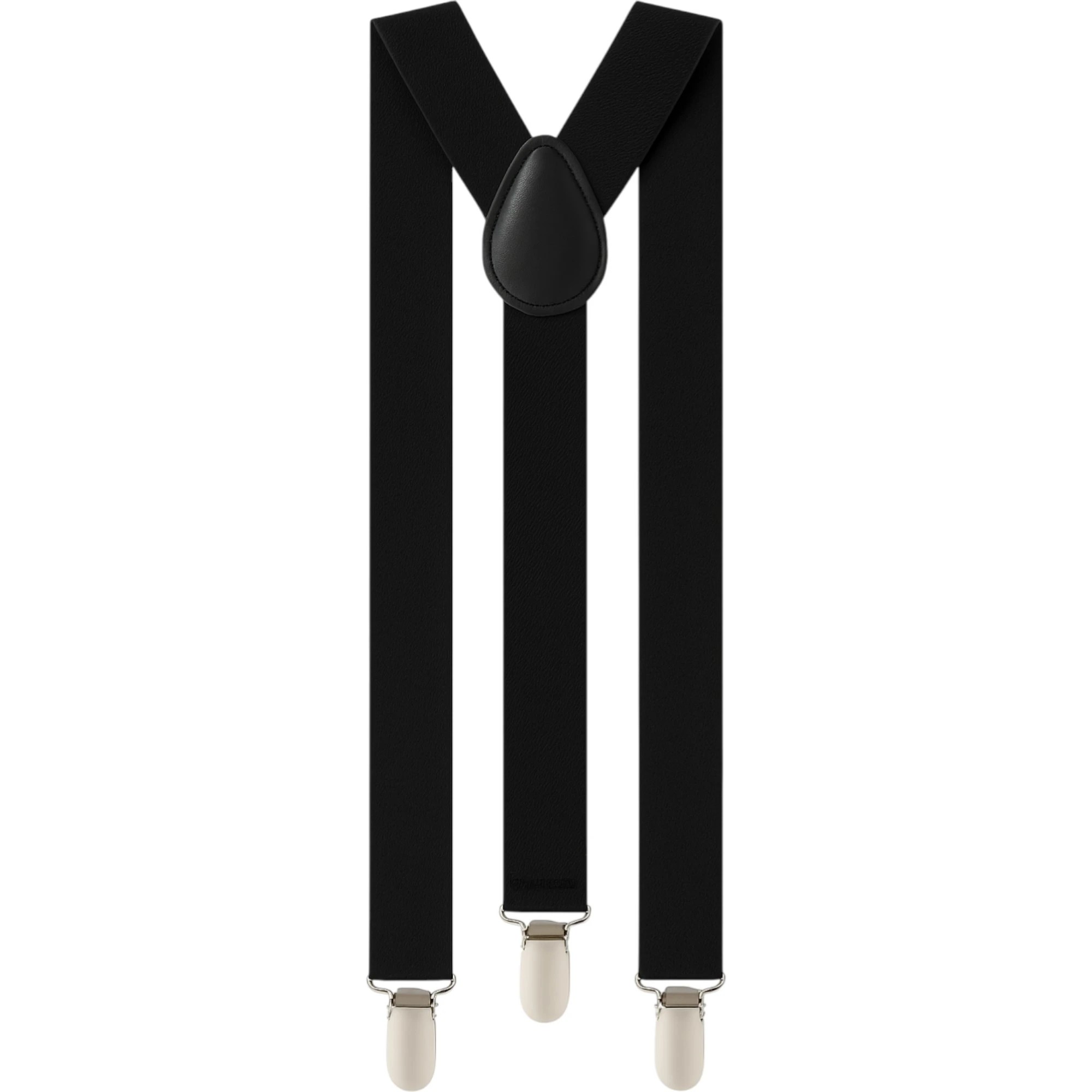 2 Zasel Boys Adjustable 65cms Suspenders - Black - Black, 2 of 3