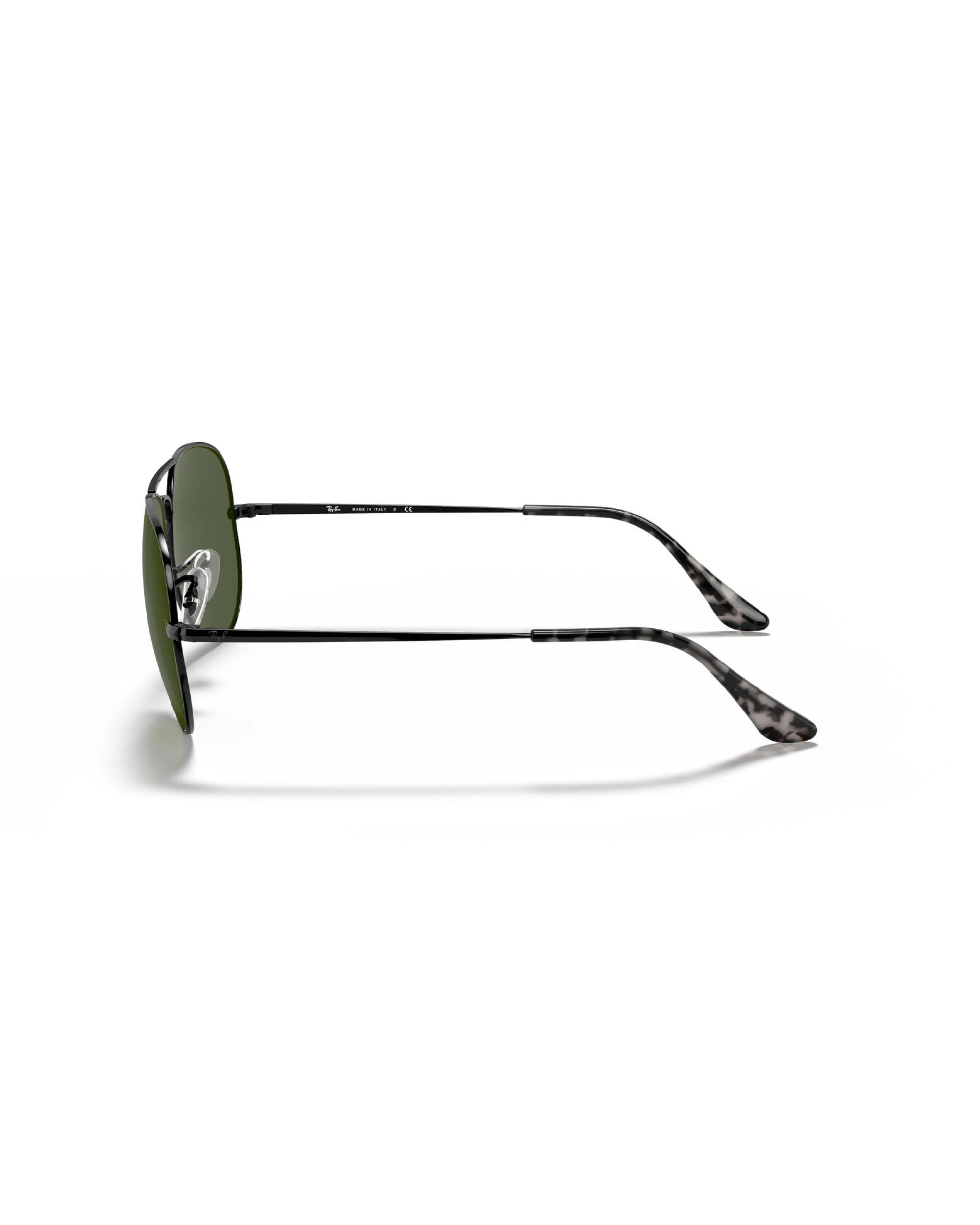 3 Ray Ban Aviator Metal II in Black and Green Sunglasses RB3689 9148 31, 3 of 4