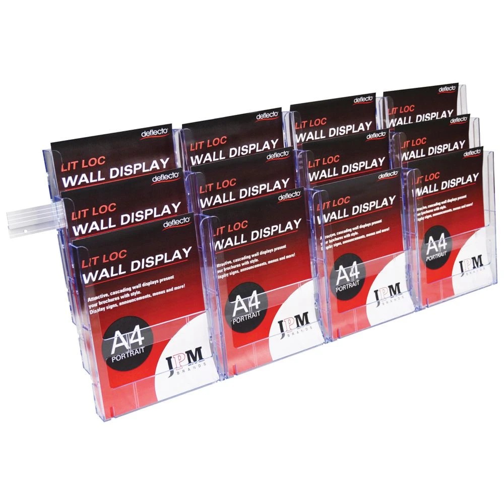 4 Deflecto DL Lit-Loc Brochure Holder, 4 of 5