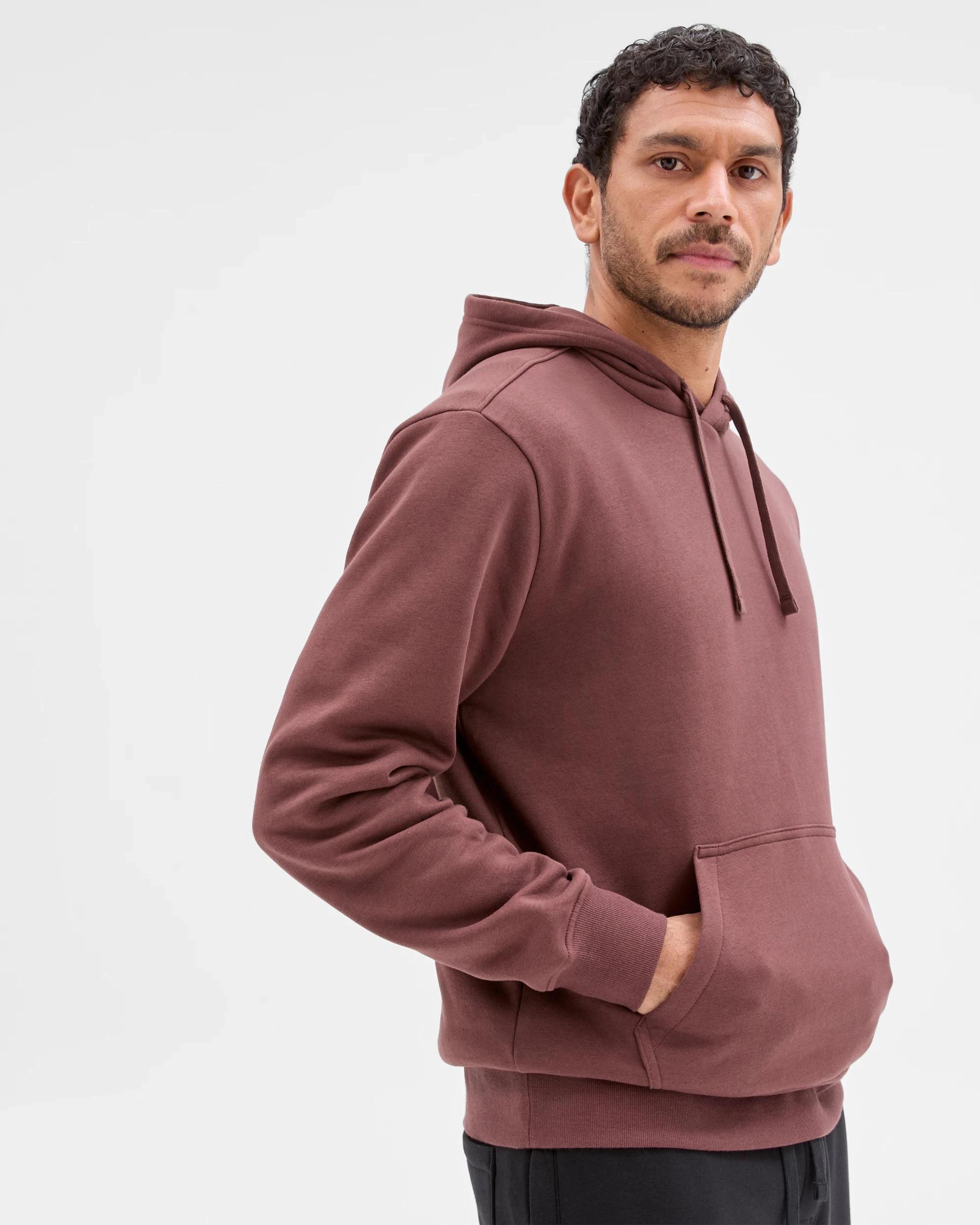 4 Target Man Australian Cotton Blend Popover Hooded Jumper OXBLOOD, 4 of 7