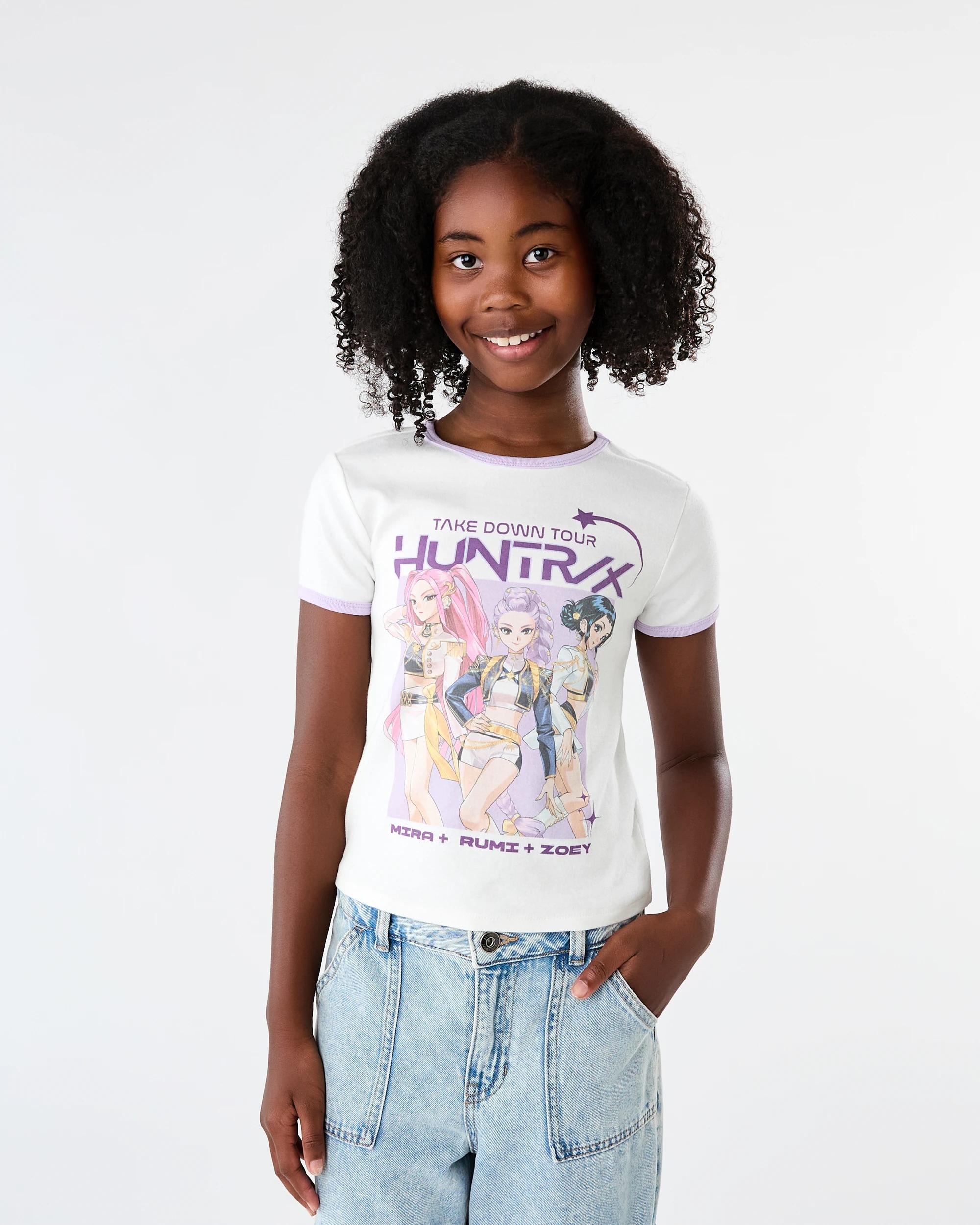 1 KPop Demon Hunters License Ringer T-shirt White Dh, 1 of 8