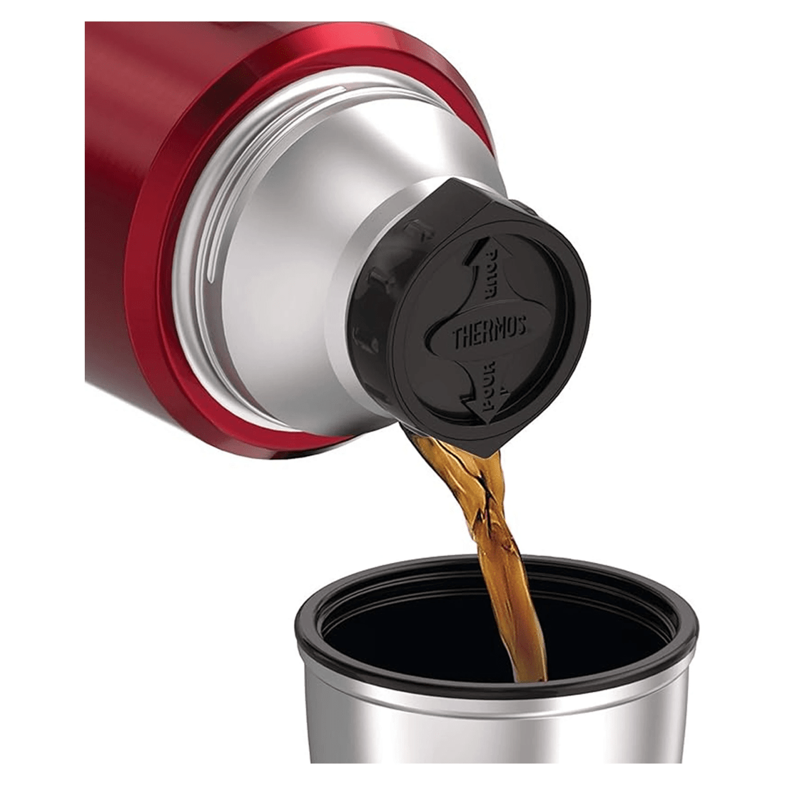 3 Thermos Stainless Steel King Vacuum Insulated Flask Drink Bottle Red 1.2l
 - Red, 3 of 3