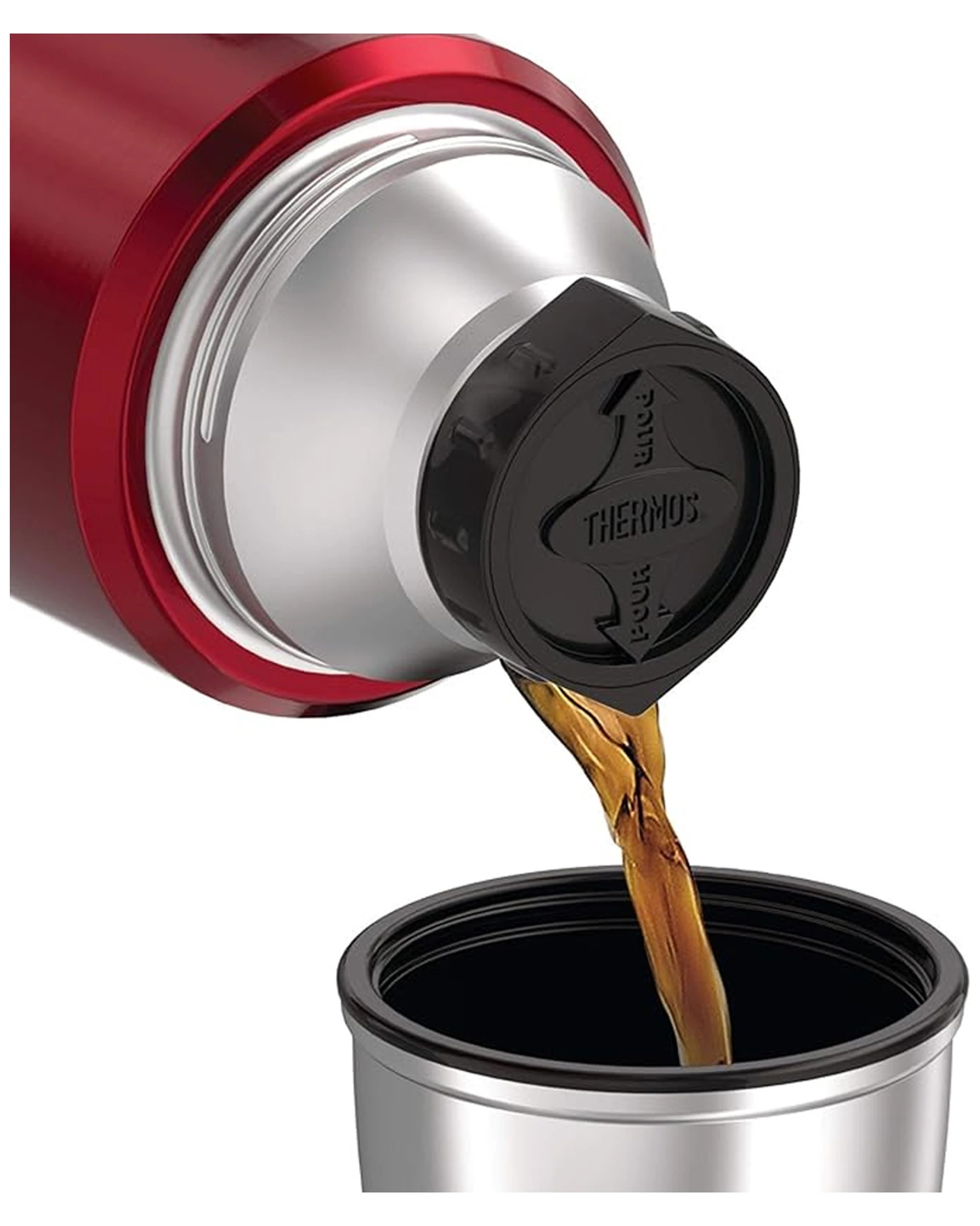 3 Thermos Stainless Steel King Vacuum Insulated Flask Drink Bottle Red 1.2l
 - Red, 3 of 3