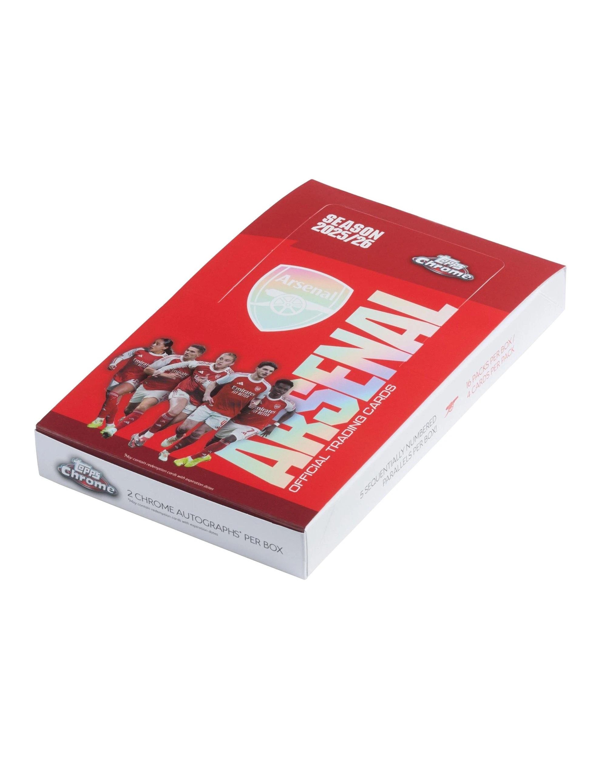 3 Topps 2025/2026 Chrome Arsenal Soccer Hobby Box, 3 of 8