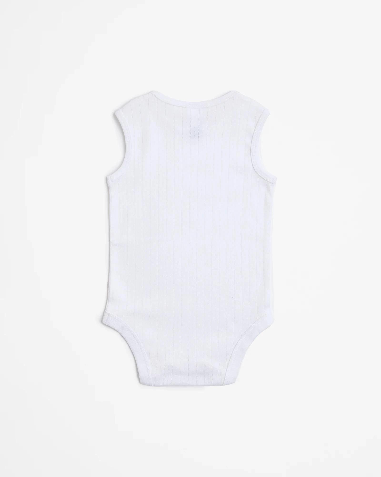 3 Target Baby Organic Cotton Pointelle Bodysuit WHITE, 3 of 3