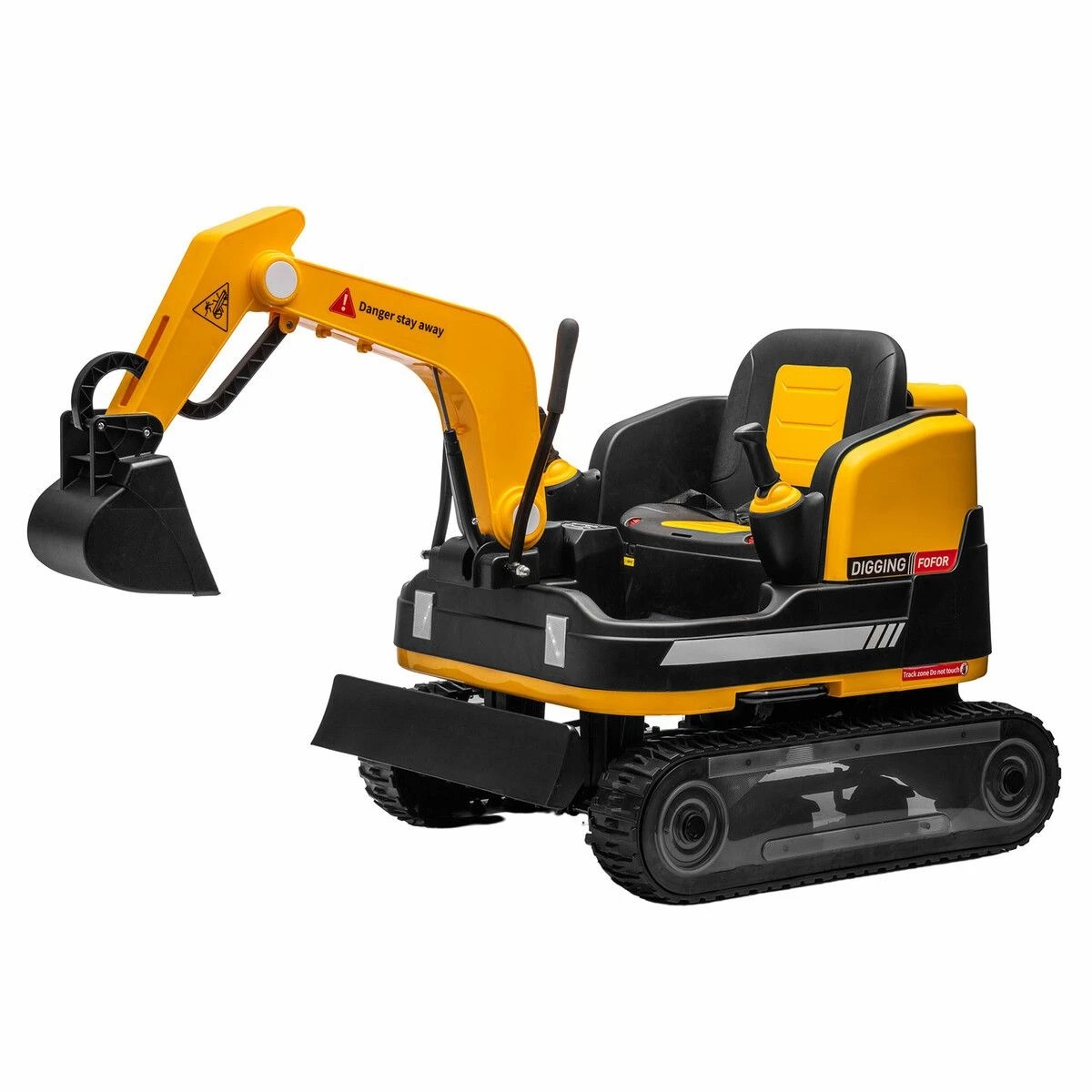 1 Kidbot 2 in 1 Kids Excavator Bulldozer Toy Ride On Car Remote Control, 1 of 5