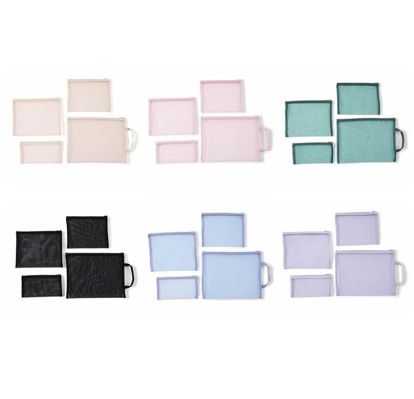 1 4 Piece Mesh Pouches - Assorted, 1 of 5
