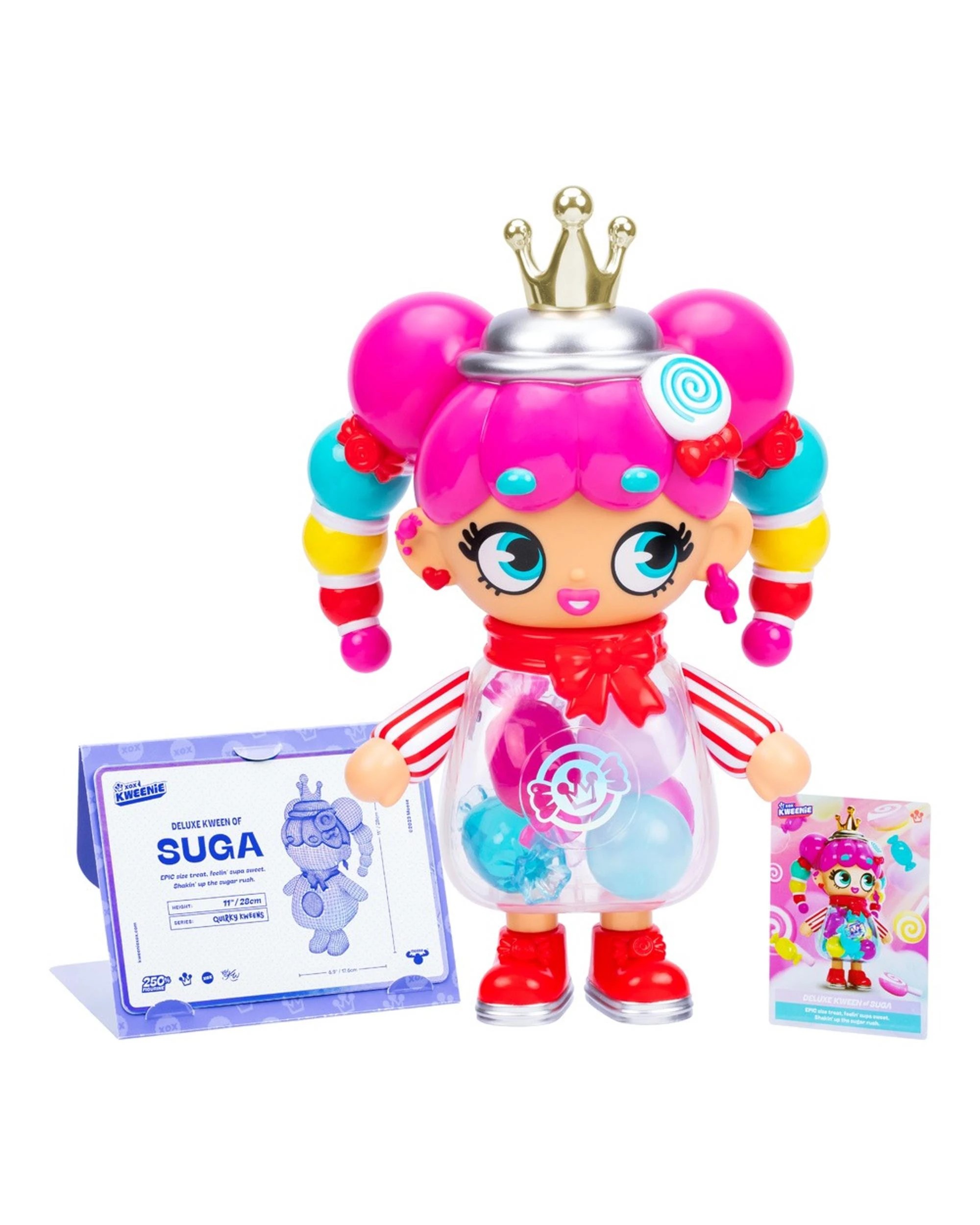 5 XOX Kweenie Quirky Kweens Series Deluxe Kween of Suga Figurine, 5 of 9