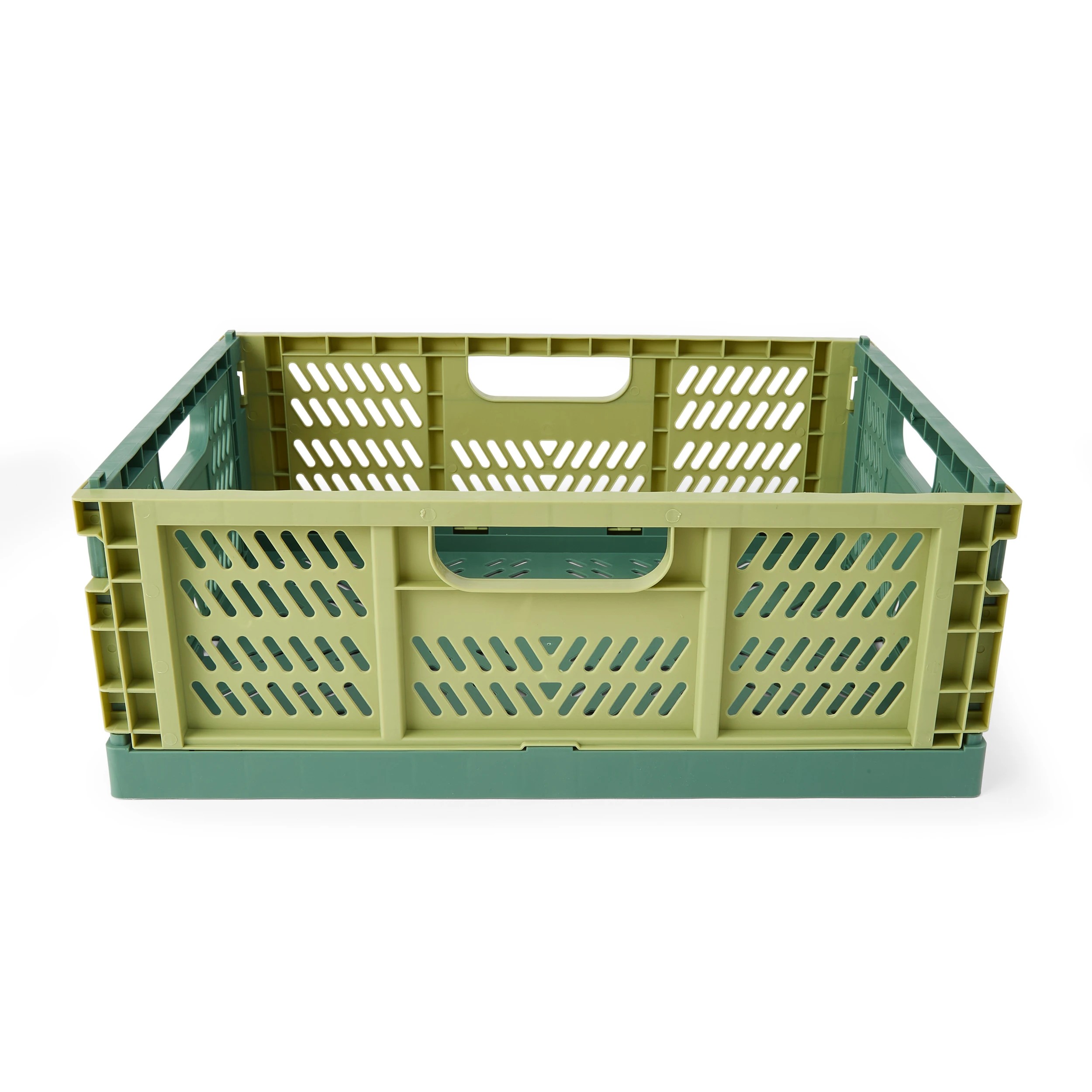 3 15L Collapsible Crate - Medium, Green, 3 of 8