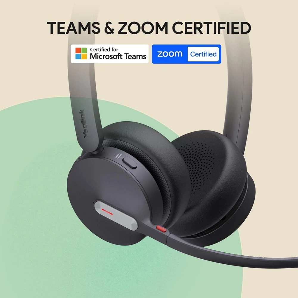 4 Yealink BH74 Bluetooth ANC On-Ear Headset Black, 4 of 8