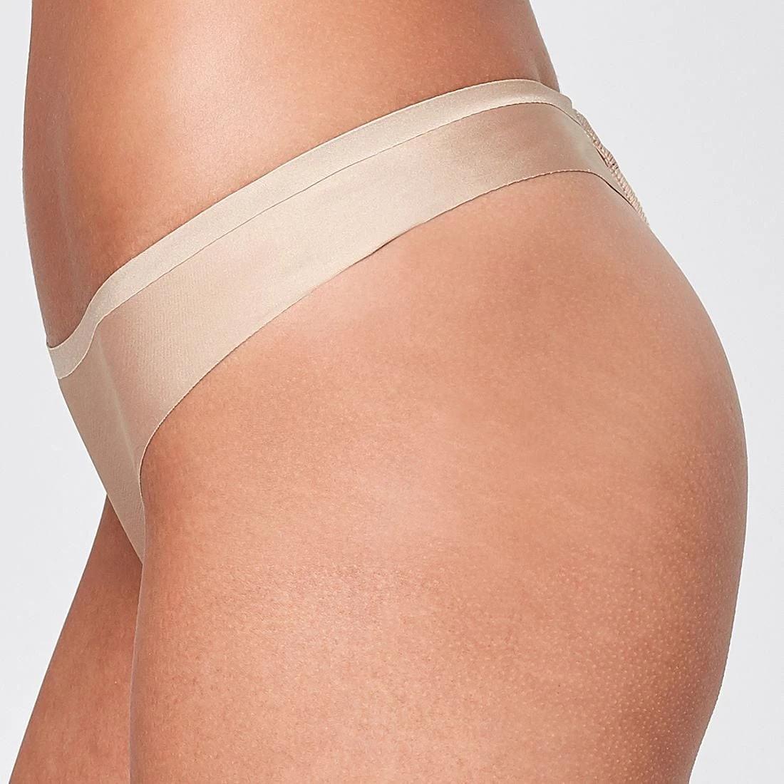 2 Target 2 Pack Bonded No Show G-String Briefs LATTE BROWN, 2 of 6