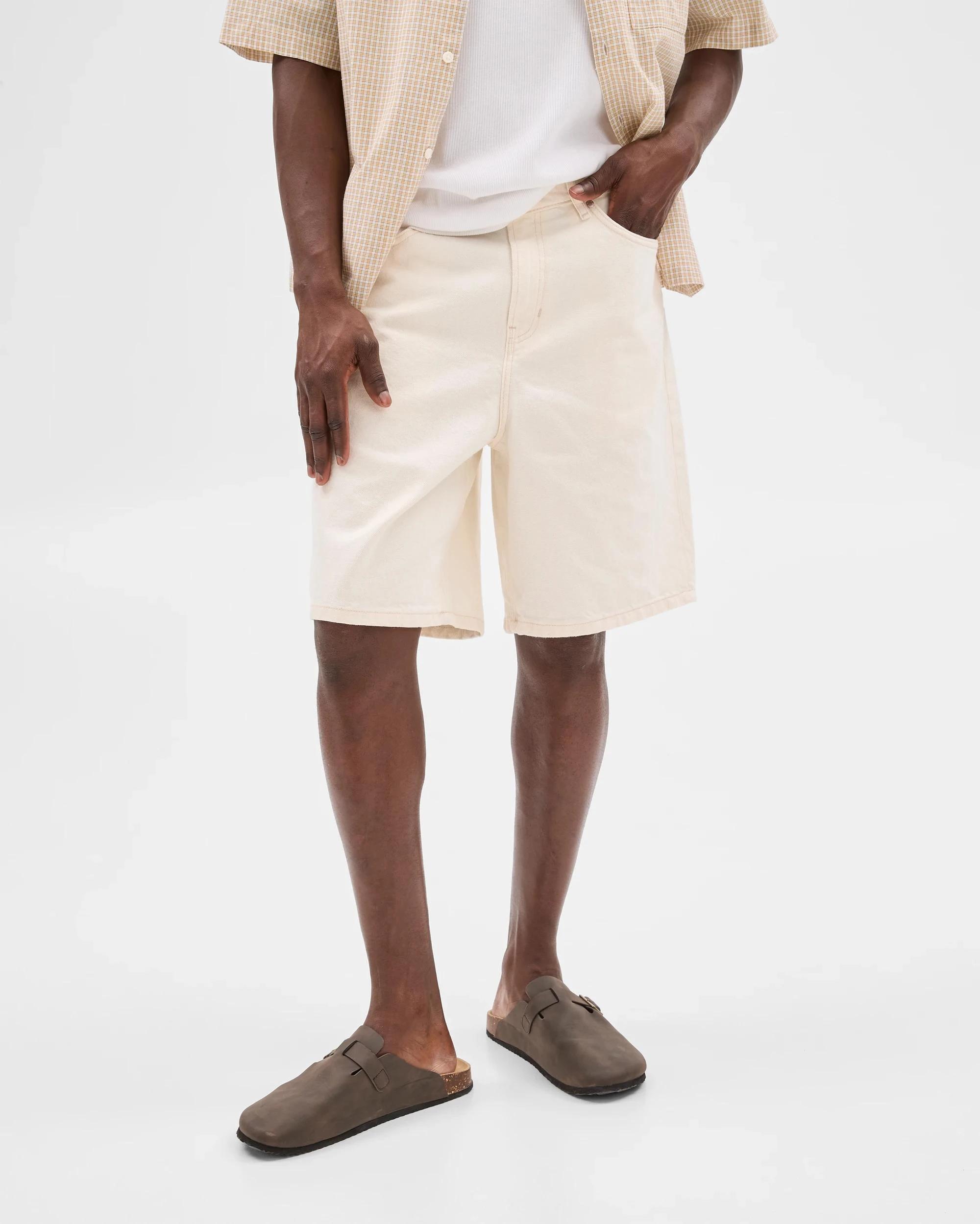 2 Loose Denim Shorts - Commons ECRU, 2 of 6