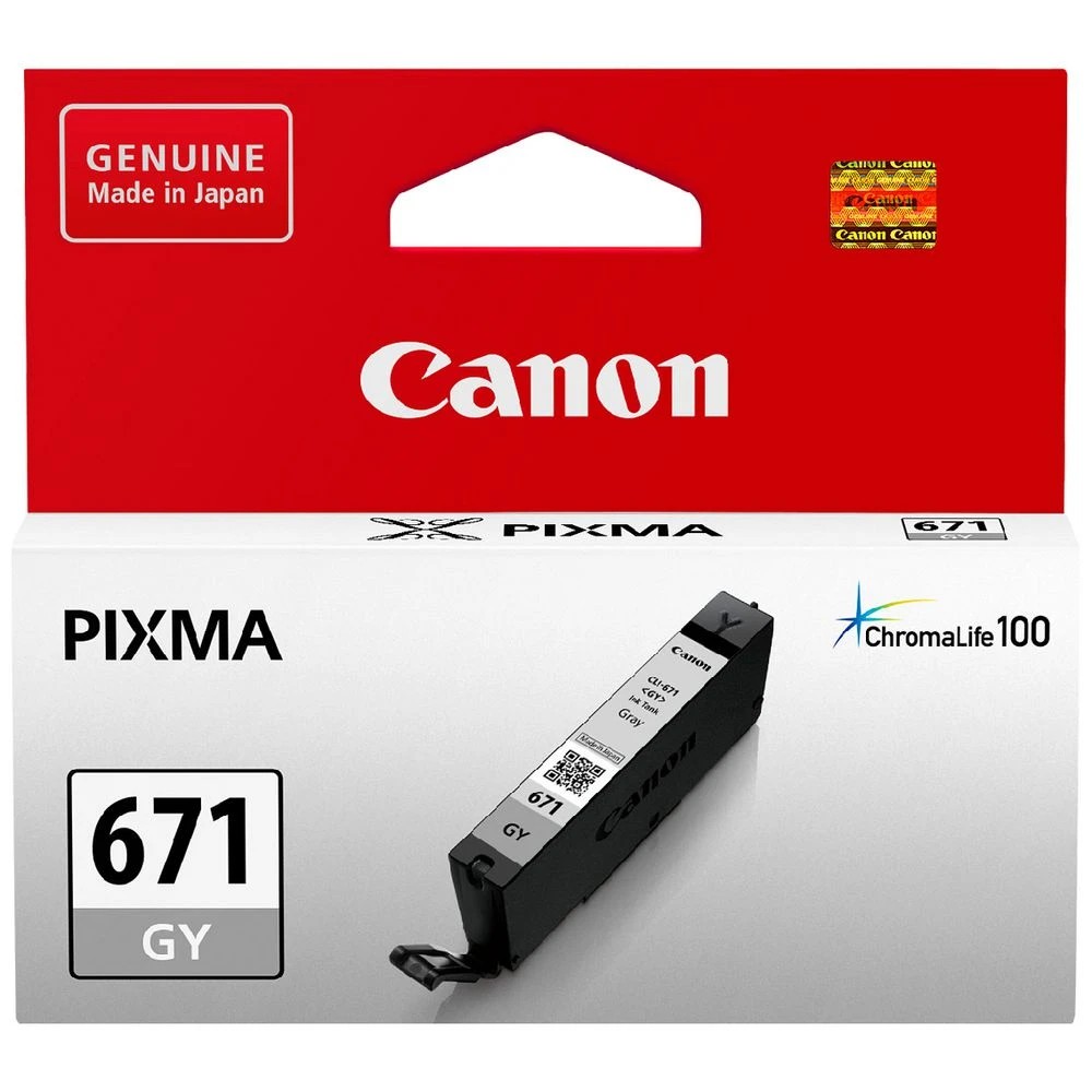 1 Canon CLI 671 Ink Cartridge Grey, 1 of 4