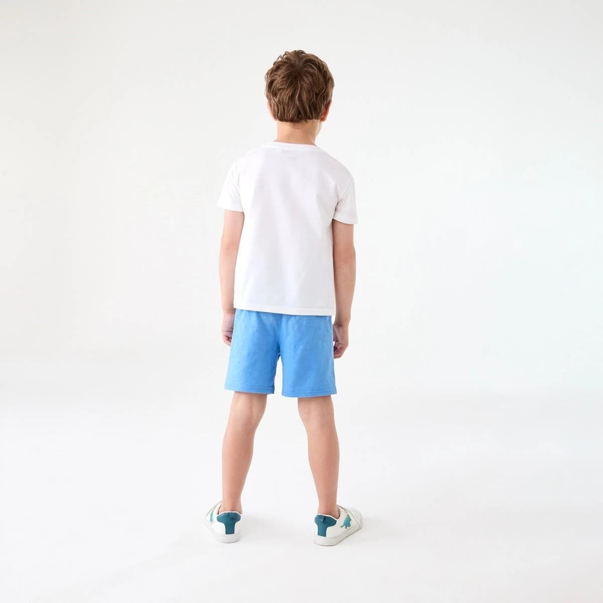 5 Cotton Knit Shorts SILVER LAKE BLUE, 5 of 5