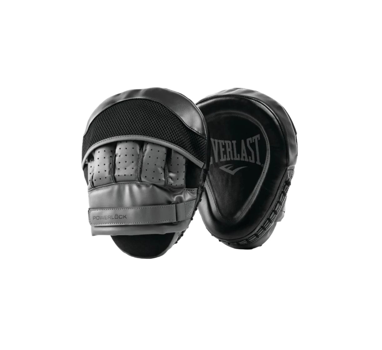 1 Everlast Powerlock Boxing Focus Mitts - Black, 1 of 1