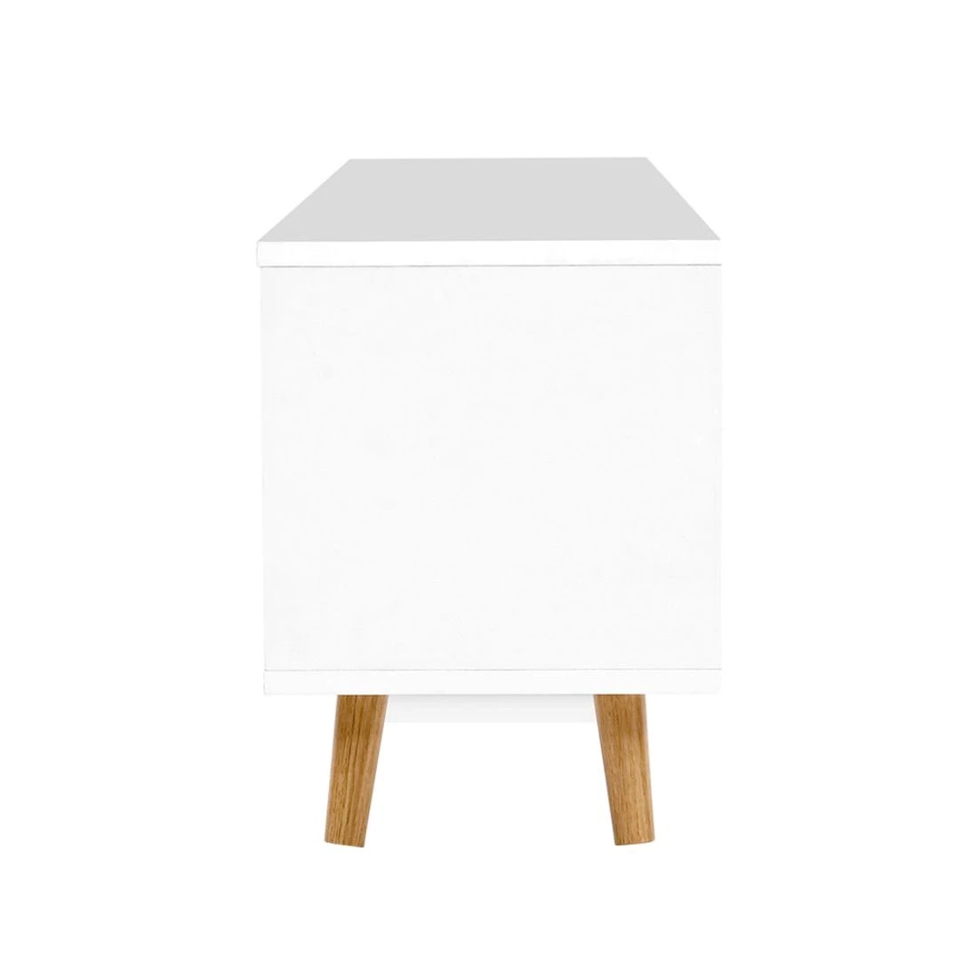 5 Artiss TV Cabinet Entertainment Unit 120cm Wood Gino - White, 5 of 9