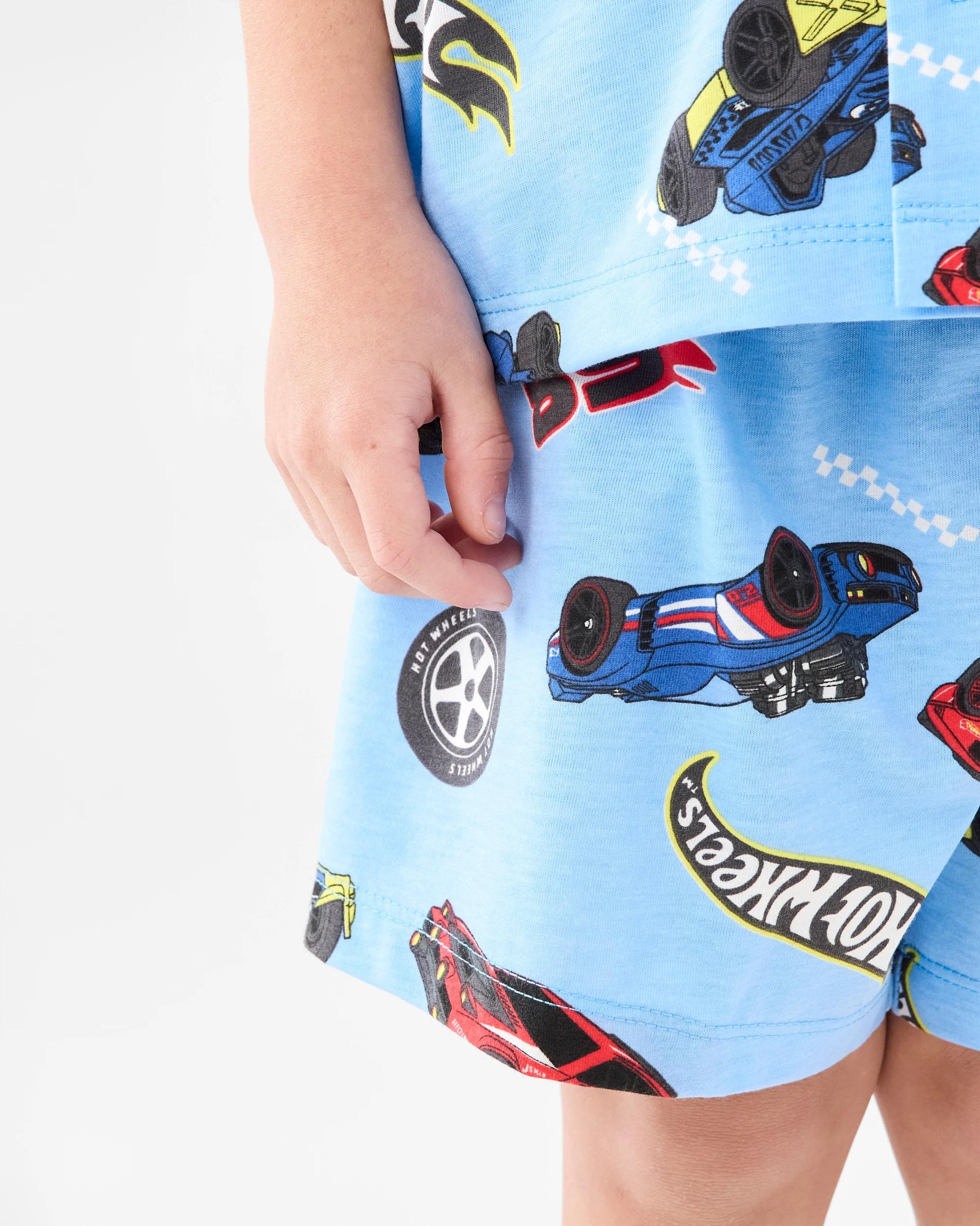 6 Hot Wheels License Button Up Pyjama Set Hot Wheels, 6 of 10