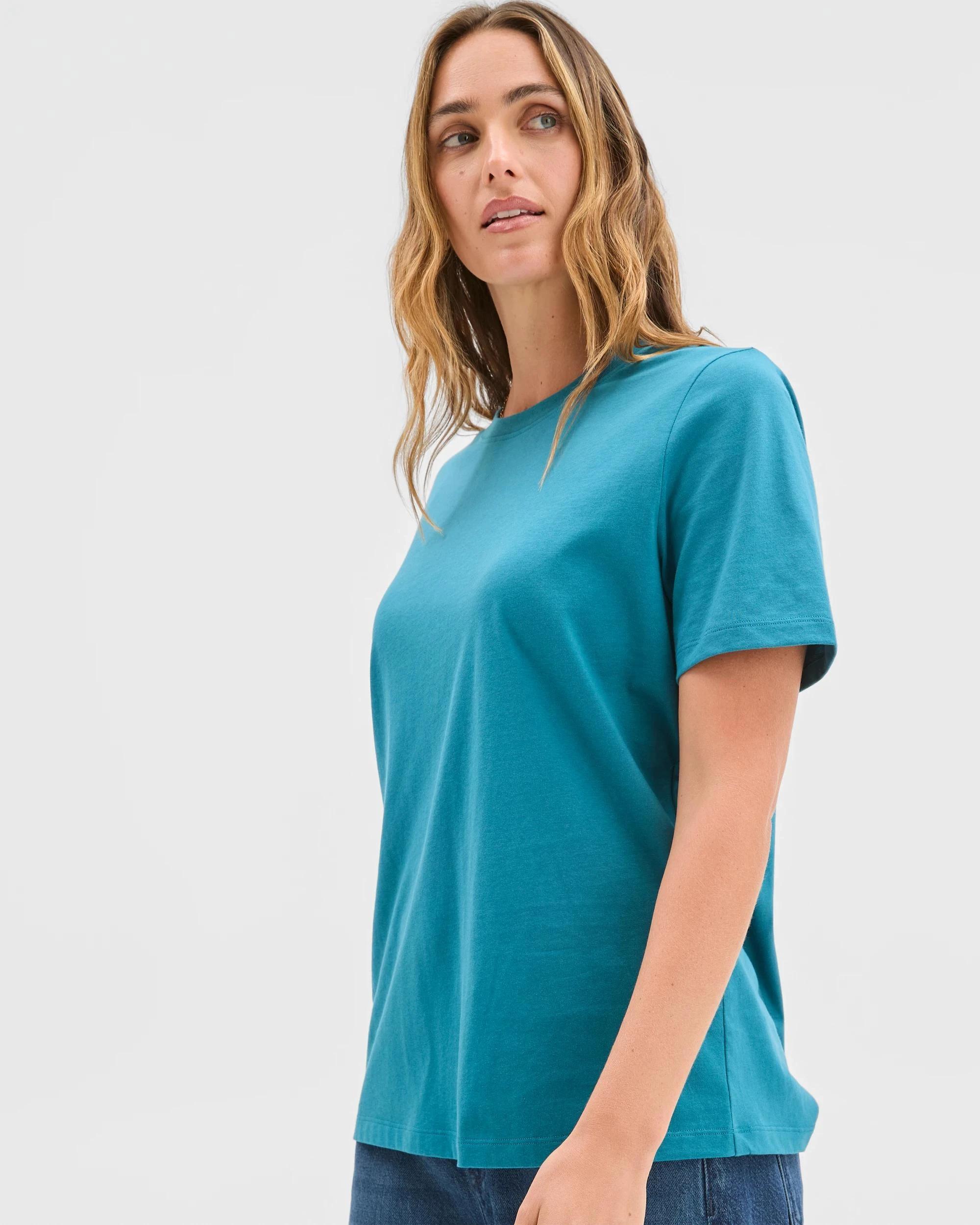 4 Target Australian Cotton Classic T-Shirt PETROL, 4 of 6