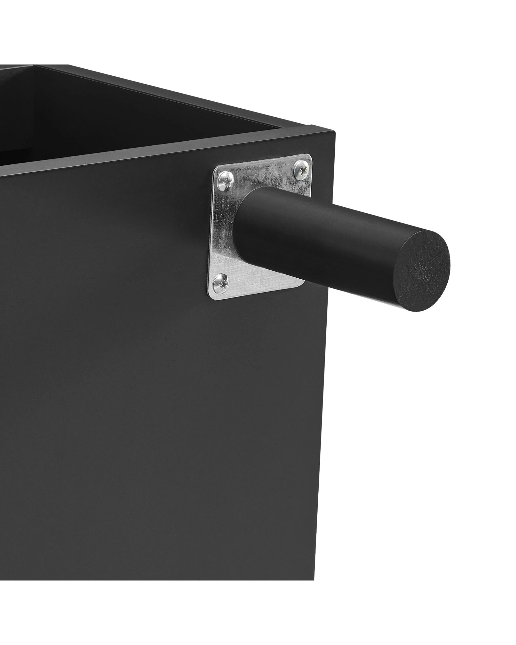 10 Kodu Bedside Unit Side Table 1 Drawer - Black, 10 of 10