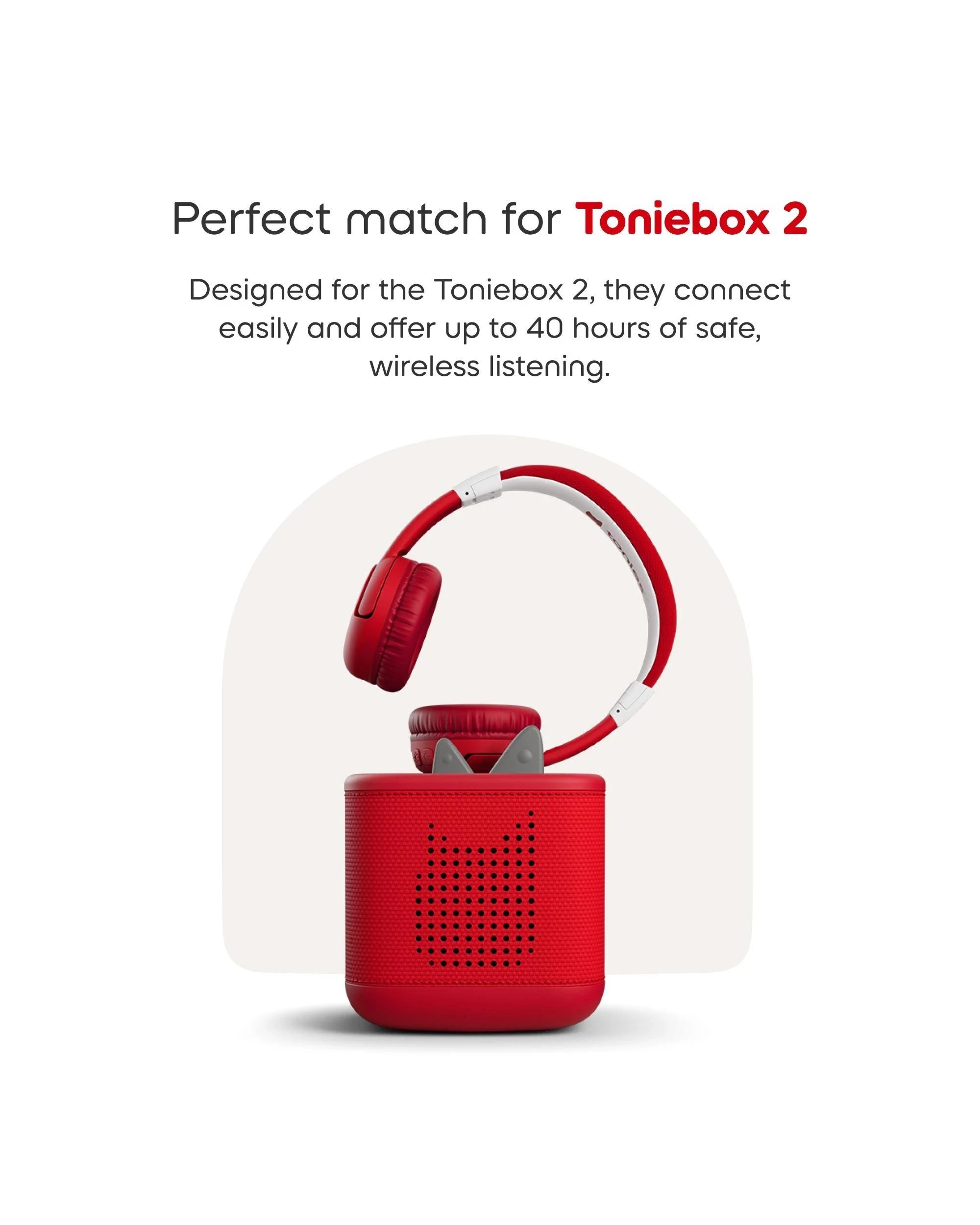 5 Tonies - Bluetooth Headphones - Sunset - Red, 5 of 7